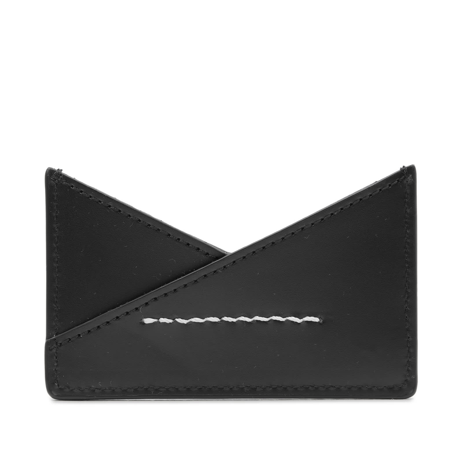 MM6 Maison Margiela Crossover Calf Leather Cardholder Black END. (US)