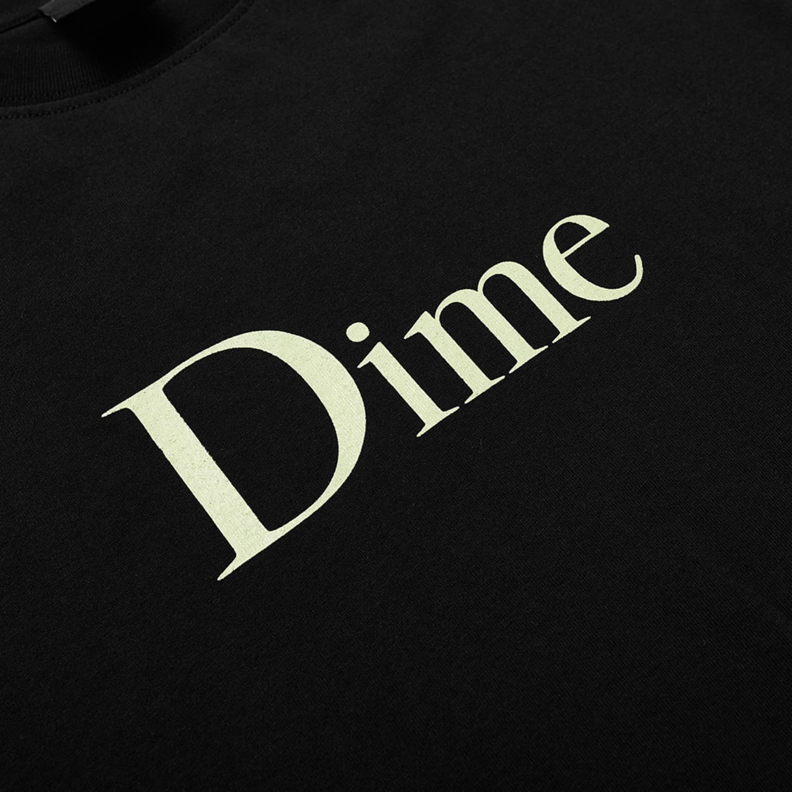 Dime Classic Logo T-Shirt Black & Volt | END. (GB)
