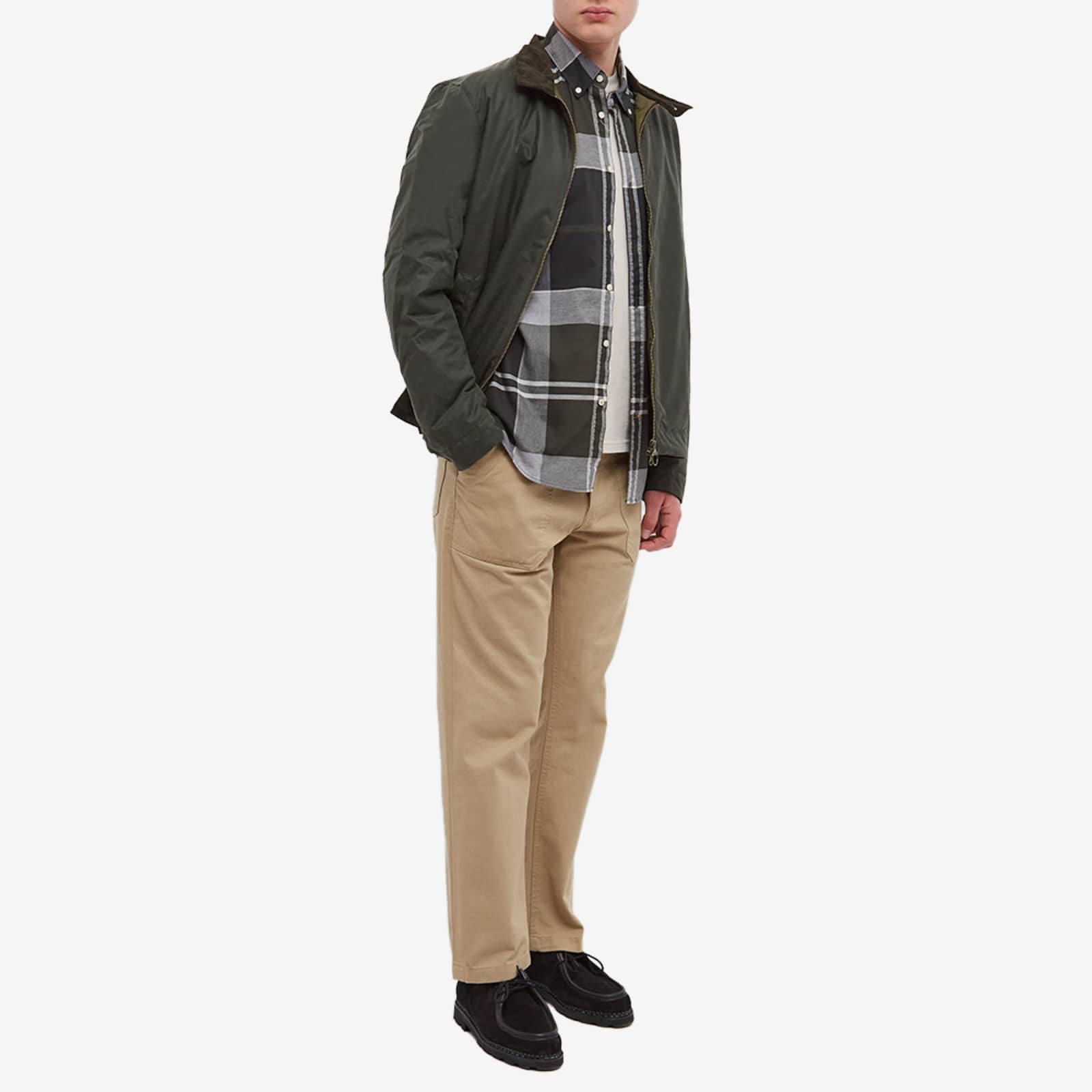 Barbour Harrington Wax Jacket Sage/Classic END. (CN)