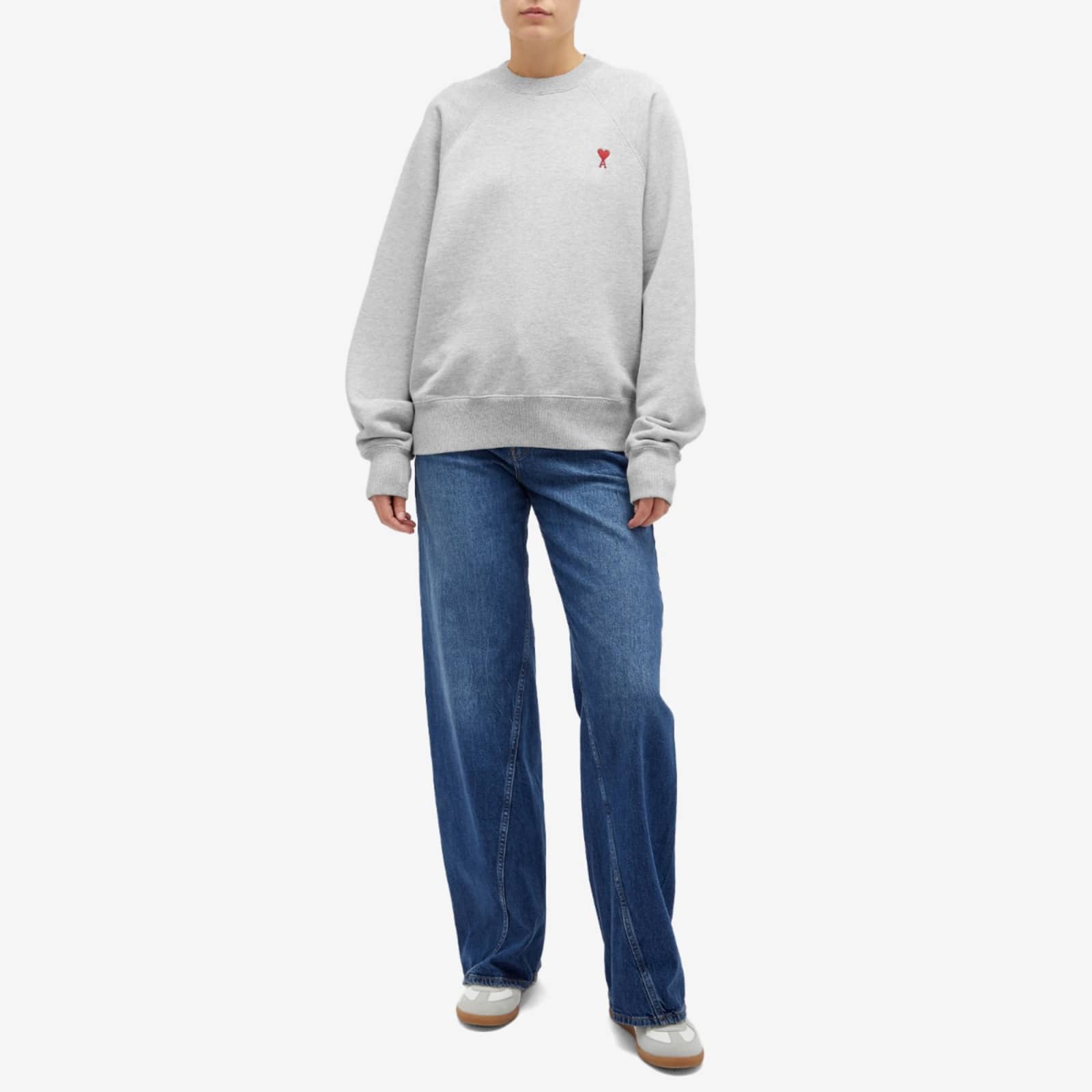 AMI Small ADC Crew Sweat - Grey