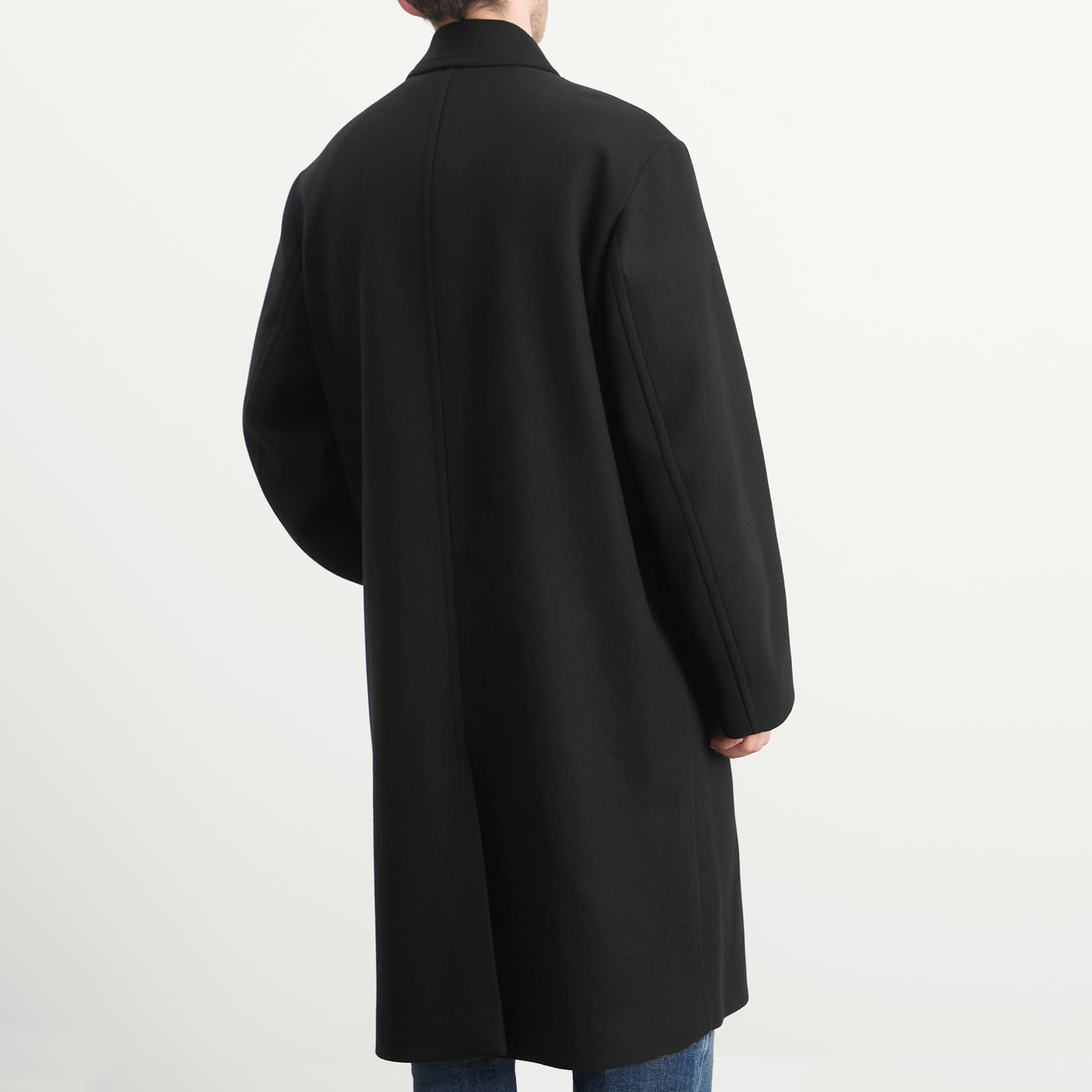 Dries Van Noten Wool Twill Overcoat
