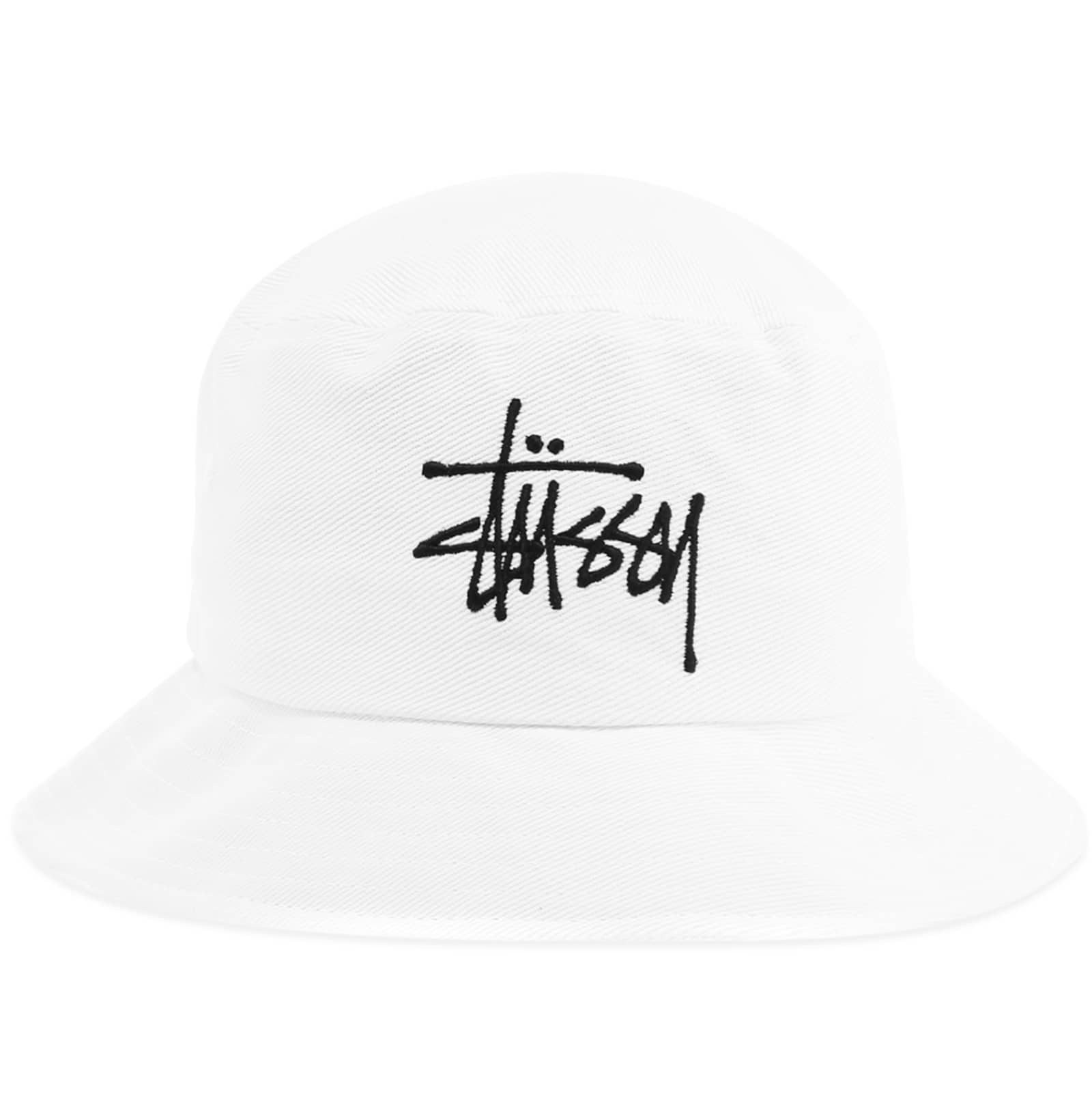 Stussy Big Logo Bucket Hat White END. (US)