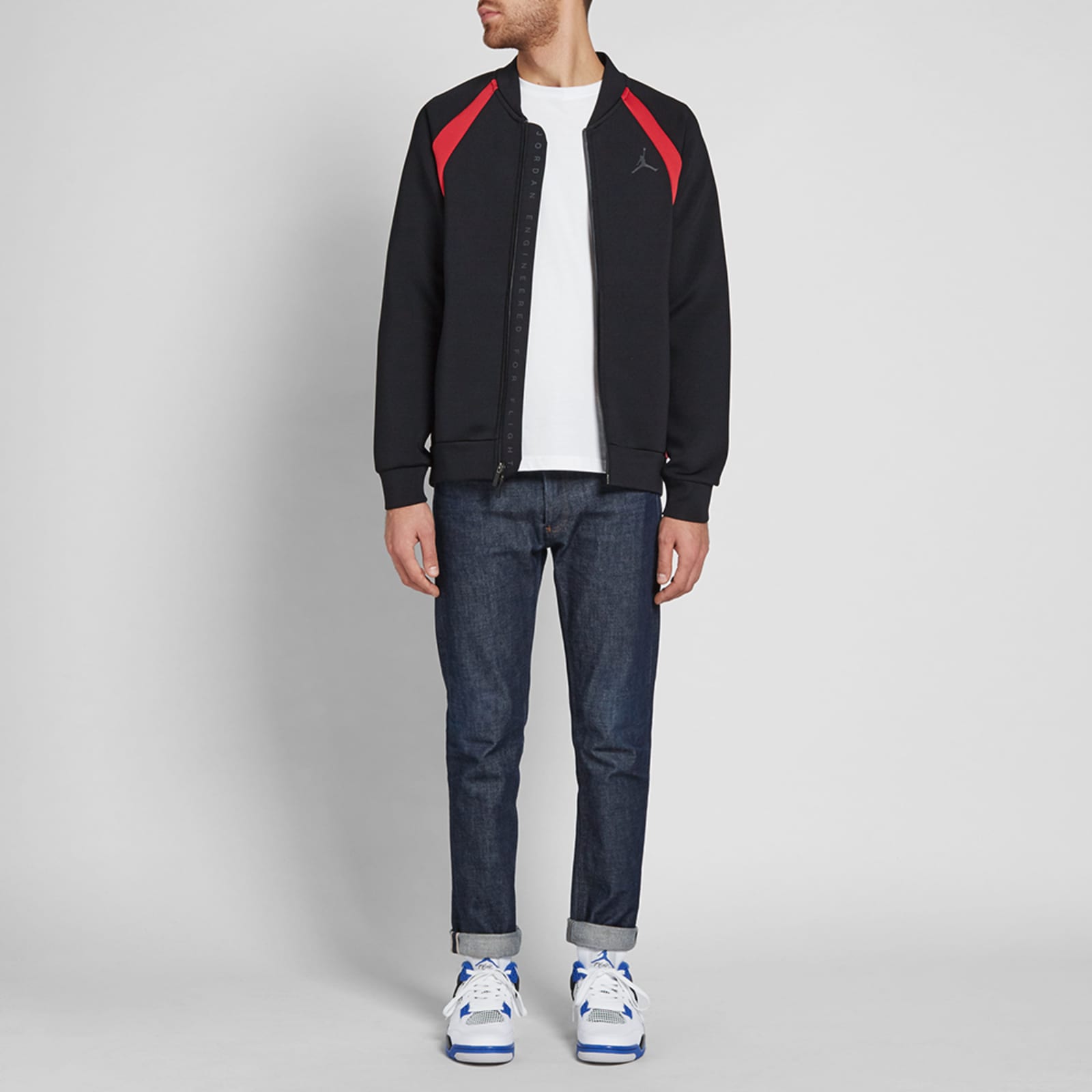 Nike Jordan Flight Tech Jacket Black & Gym Red END.