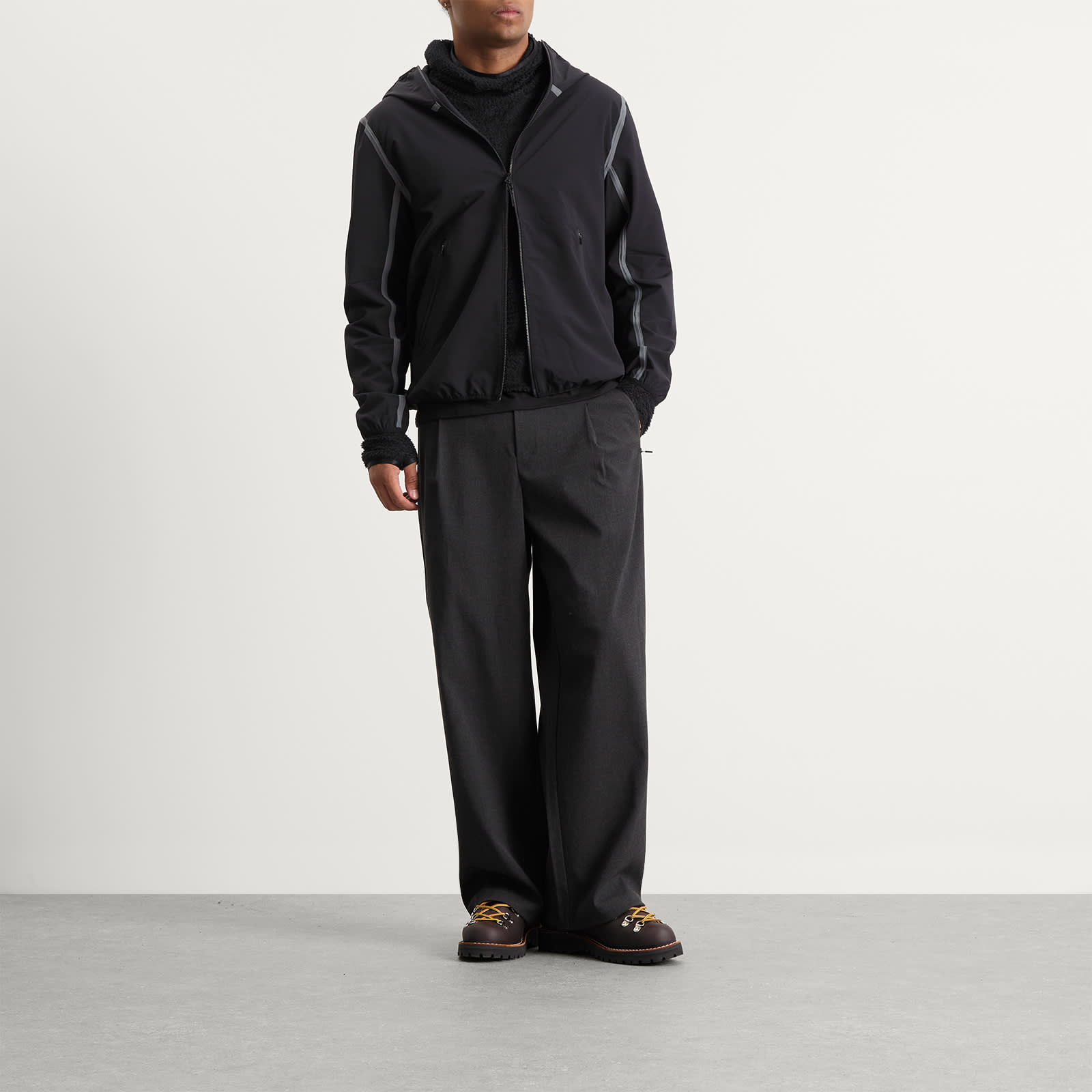 Purple Mountain Observatory Softshell Balaclava Jacket - Black