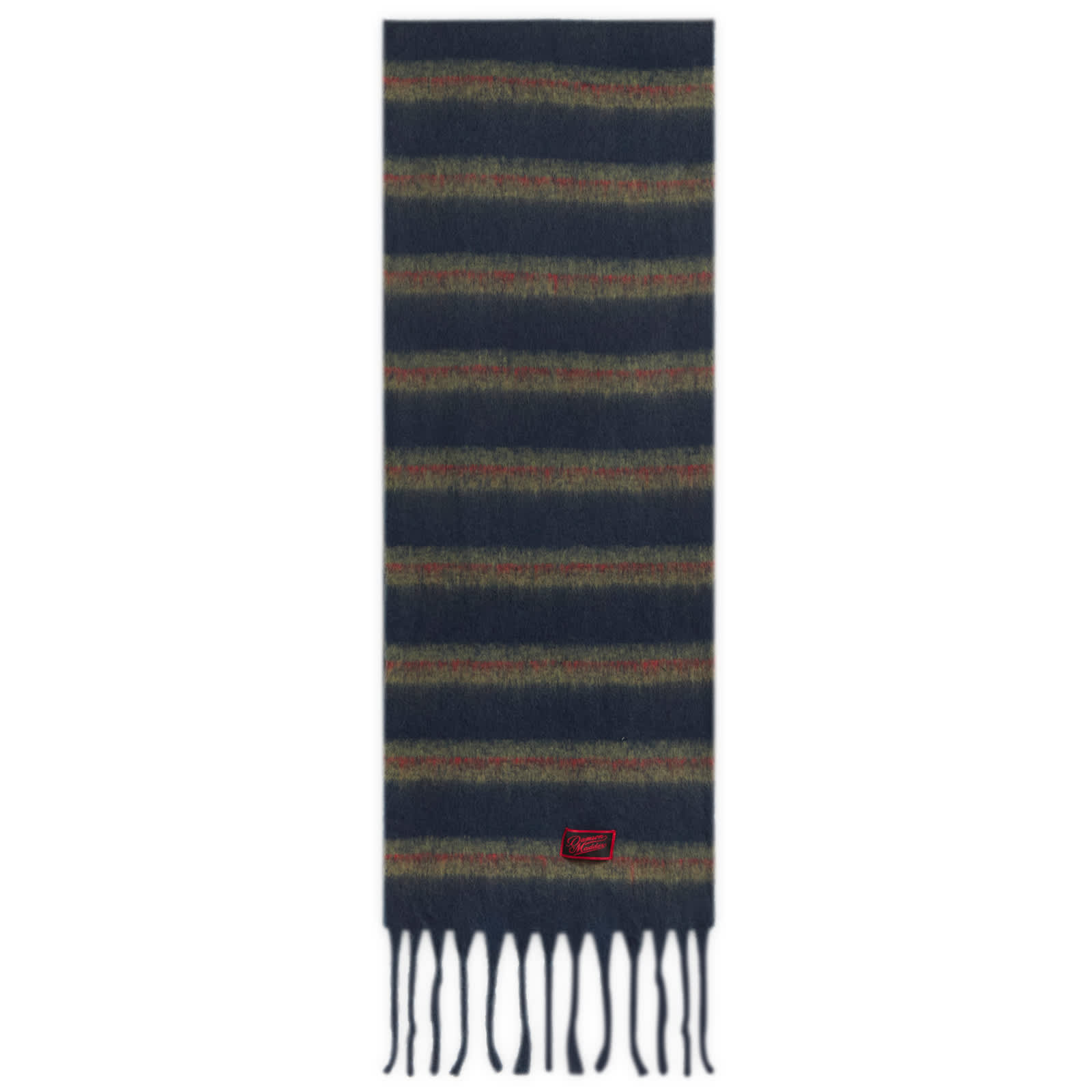 Damson Madder Brushed Oversize Stripe Scarf - Multi
