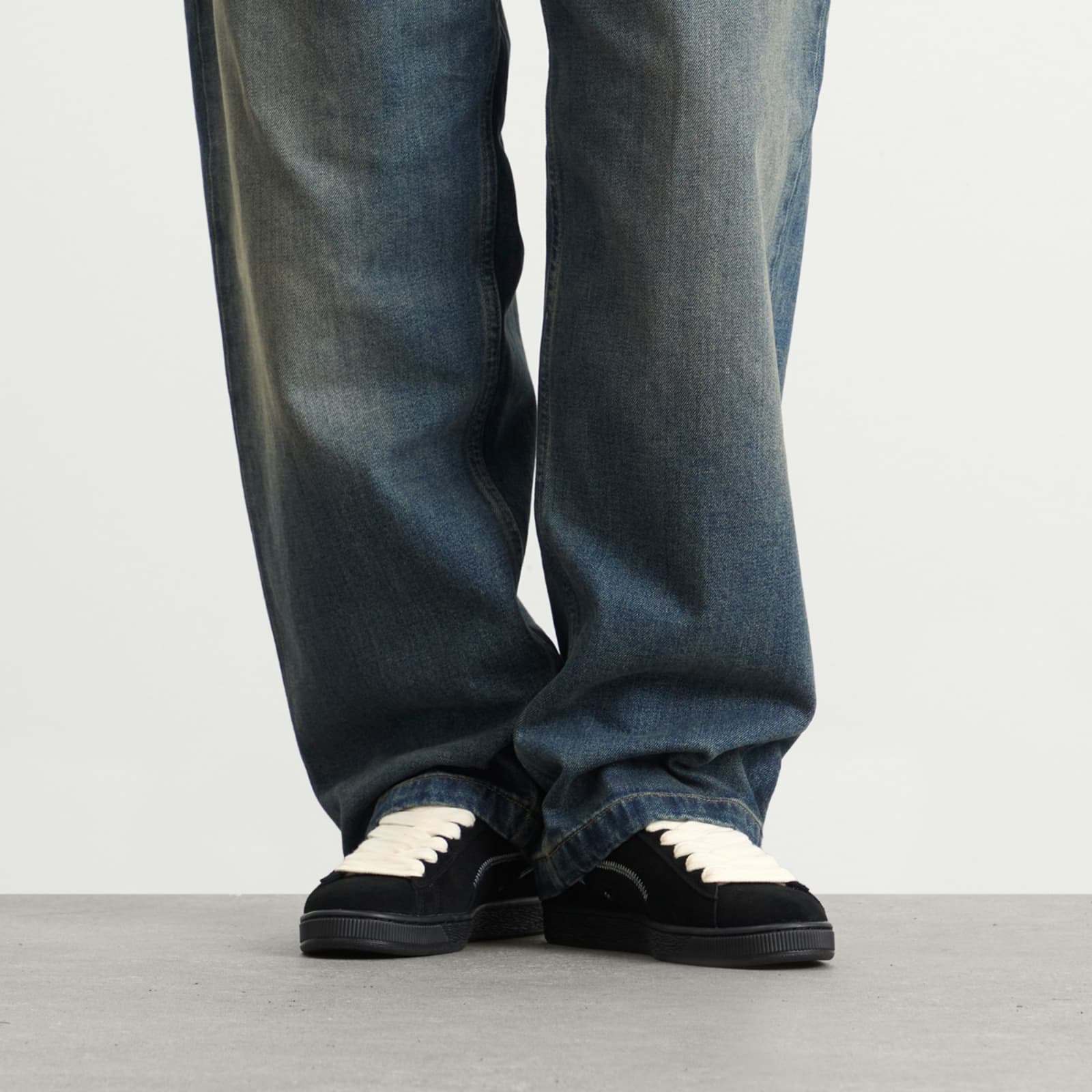 END. x Puma Suede Sneaker - Puma Black & Warm White