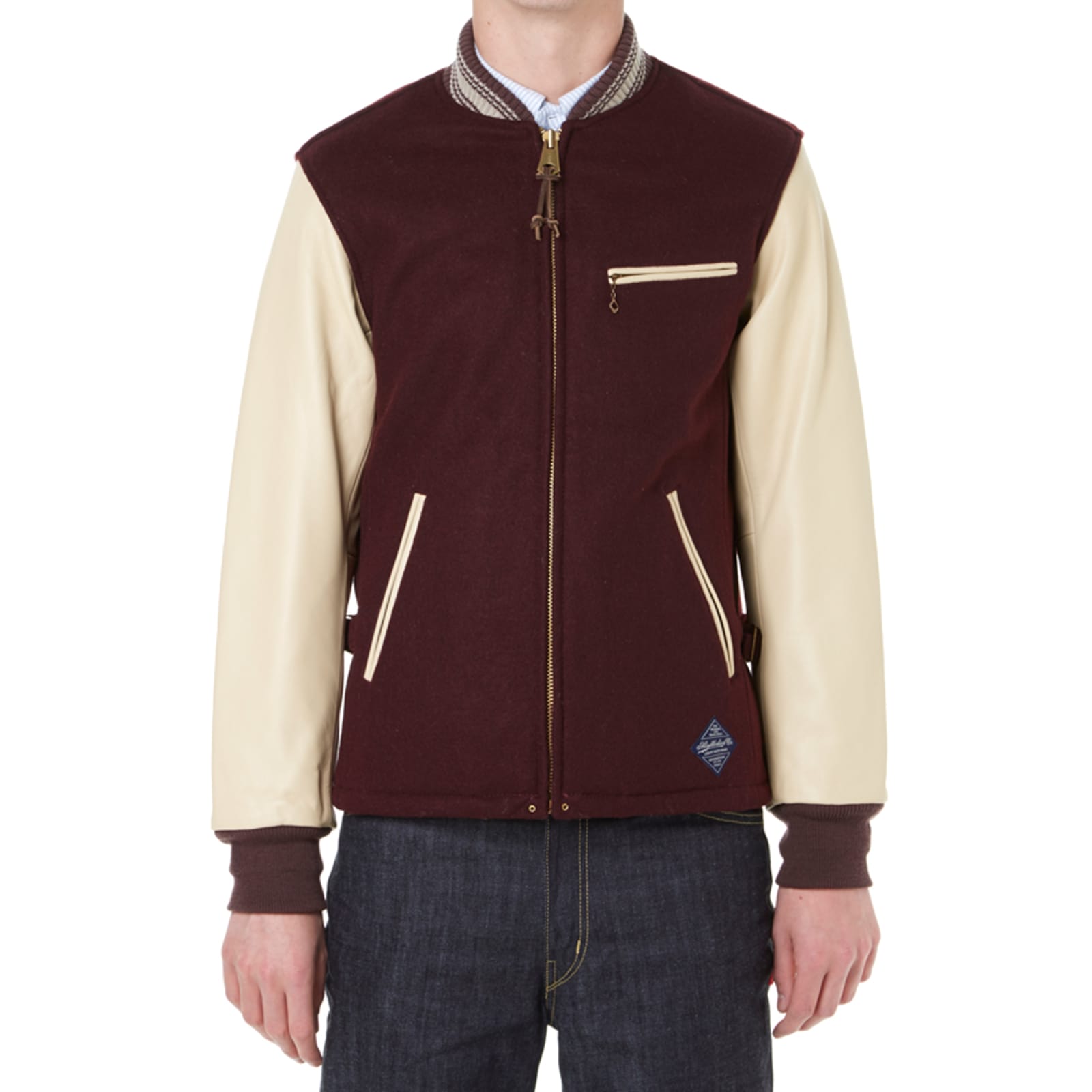 Neighborhood Varsity Jacket Burgundy END. (AU)