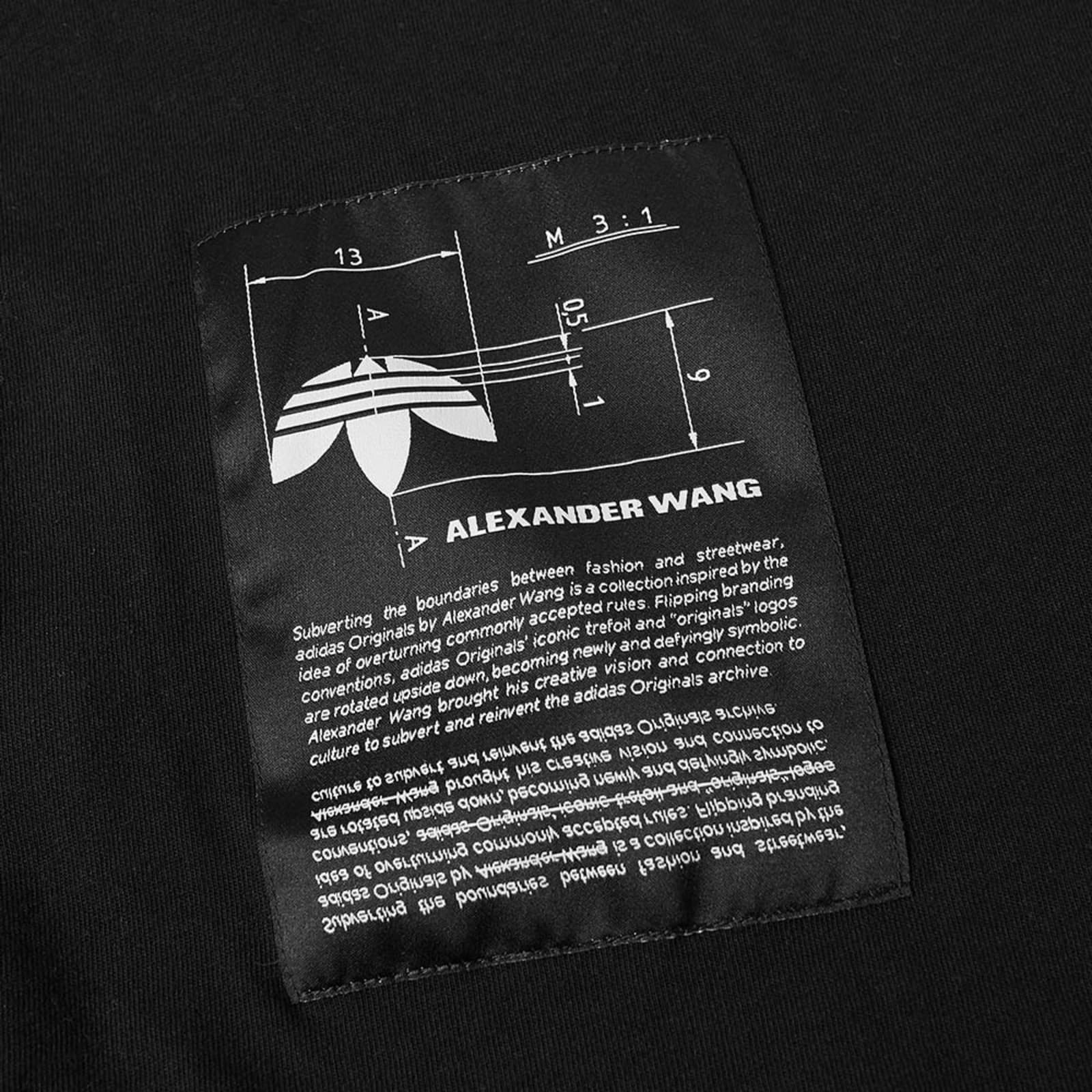 Adidas Originals by Alexander Wang Long Sleeve Graphic Tee - Black