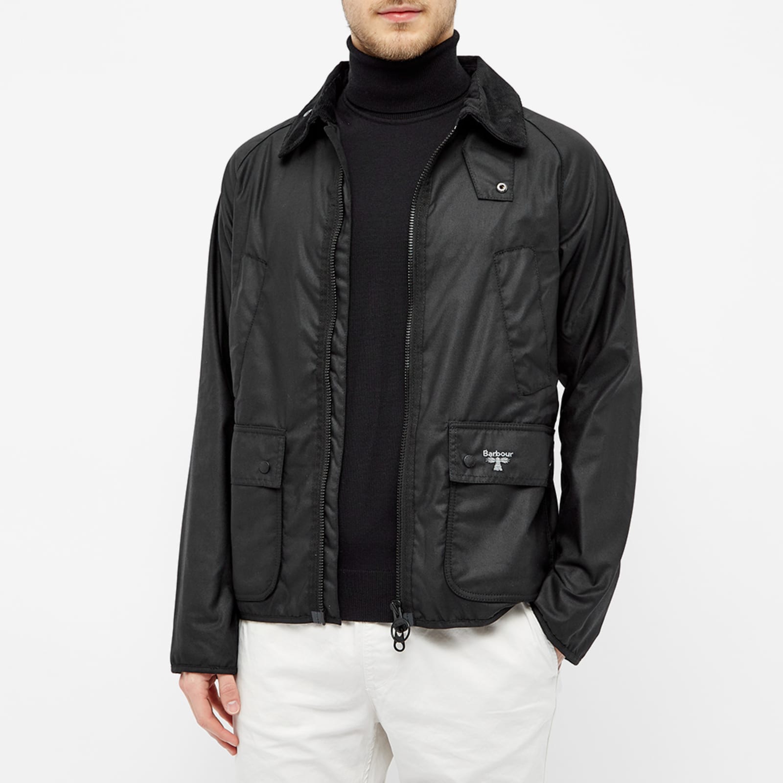 Barbour Beacon Bedale Wax Jacket Black END. (US)
