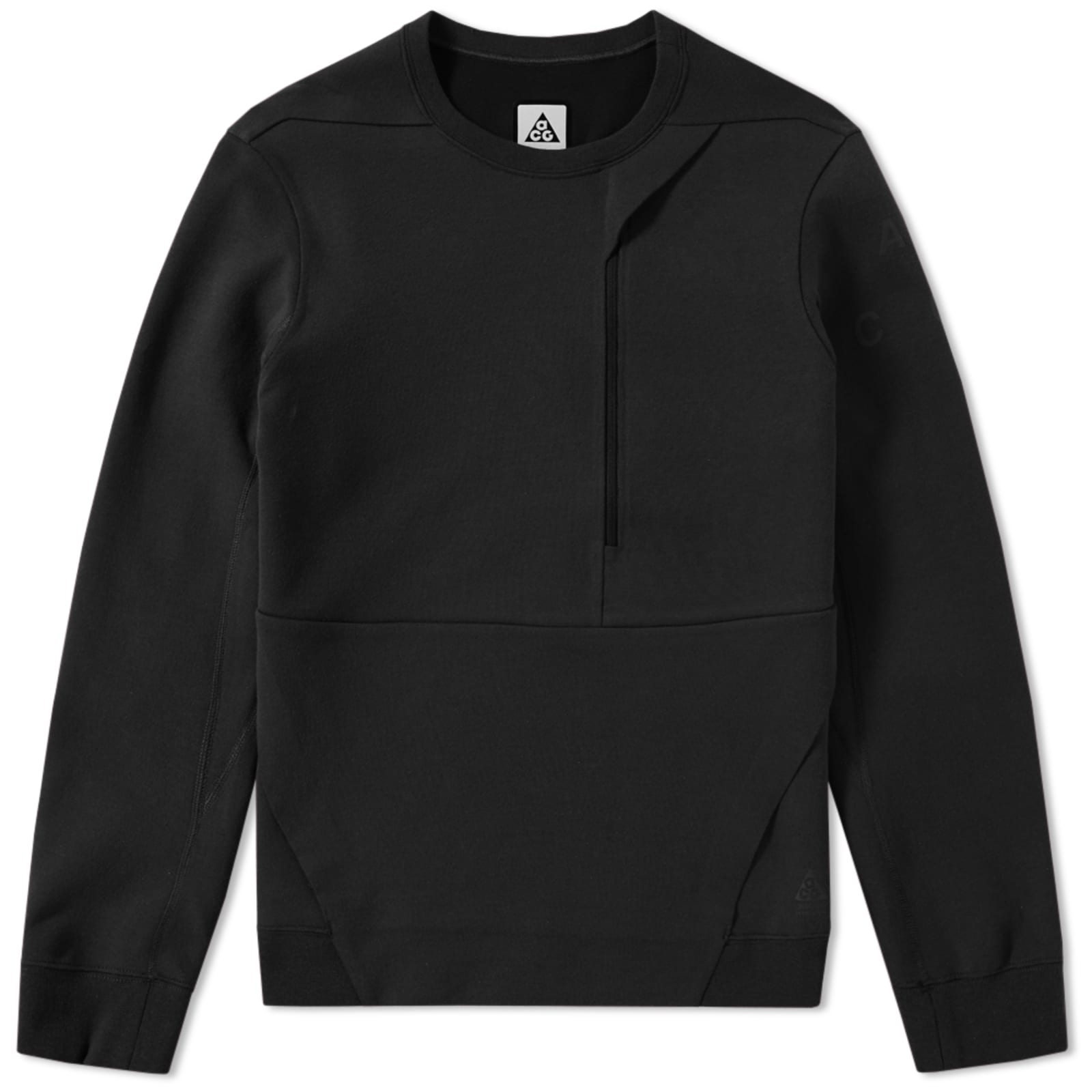 NikeLab ACG Tech Fleece Crew Black END.