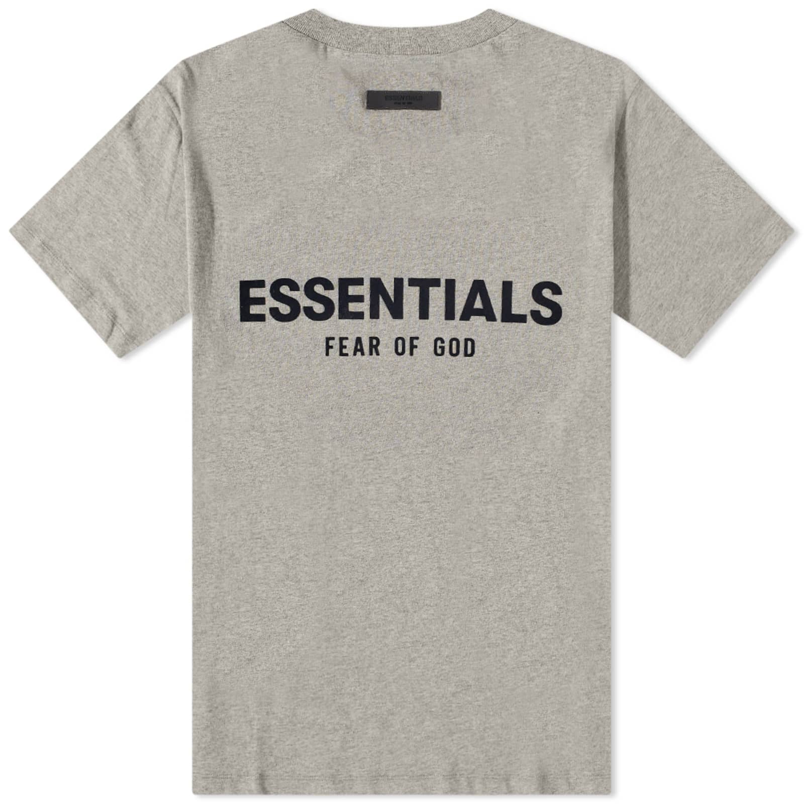 FEAR OF GOD ESSENTIALS Logo T-Shirt Dark Oatmeal | END. (CA)