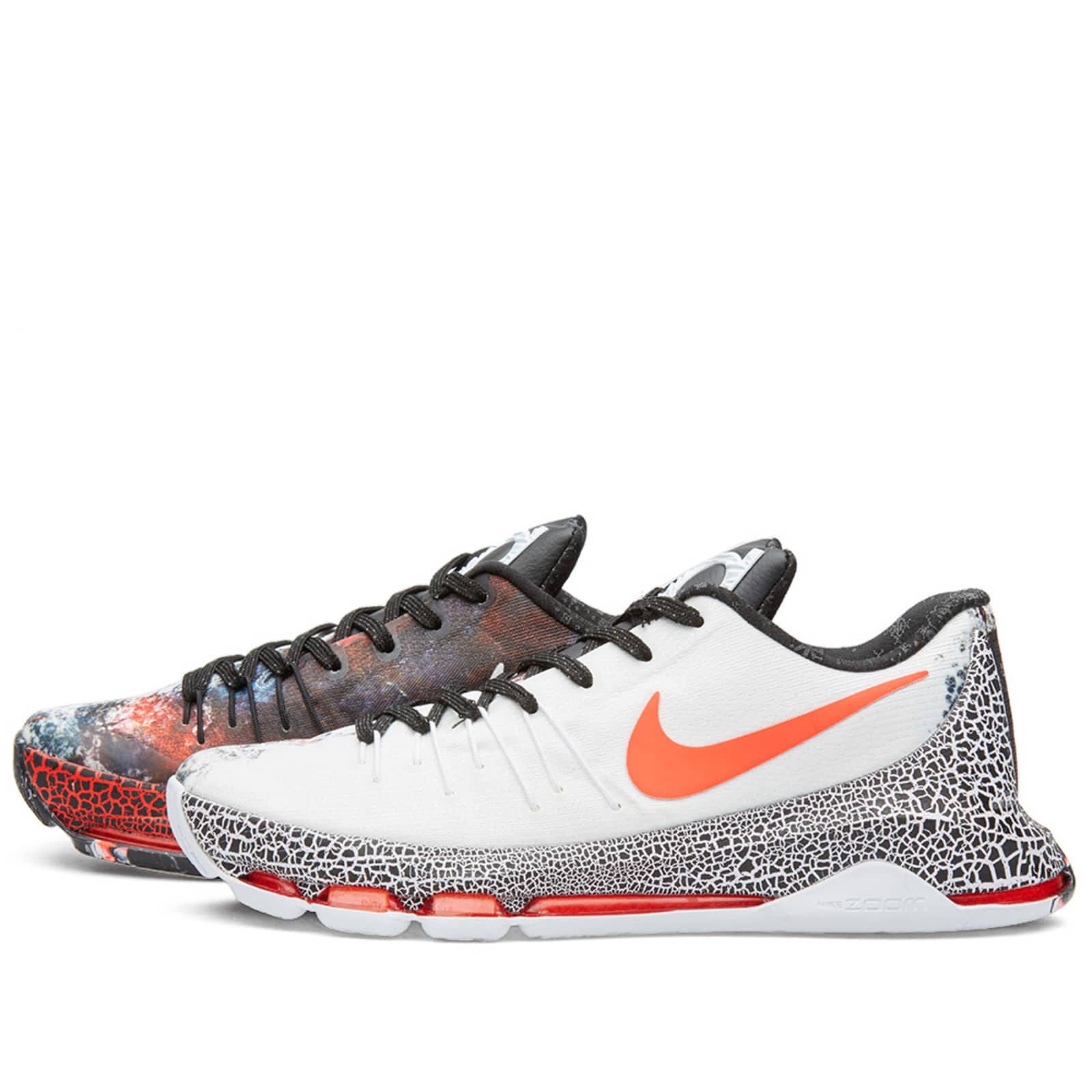 Nike KD 8 'Christmas' - White, Black & Bright Crimson