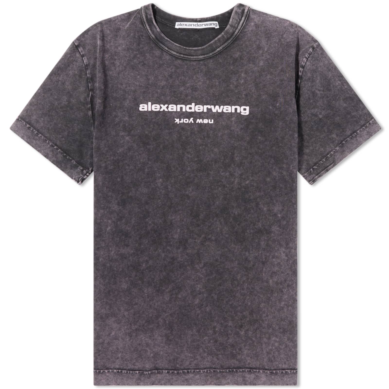 Alexander Wang Acid Wash Classic Logo T-Shirt - Acid Grenadine