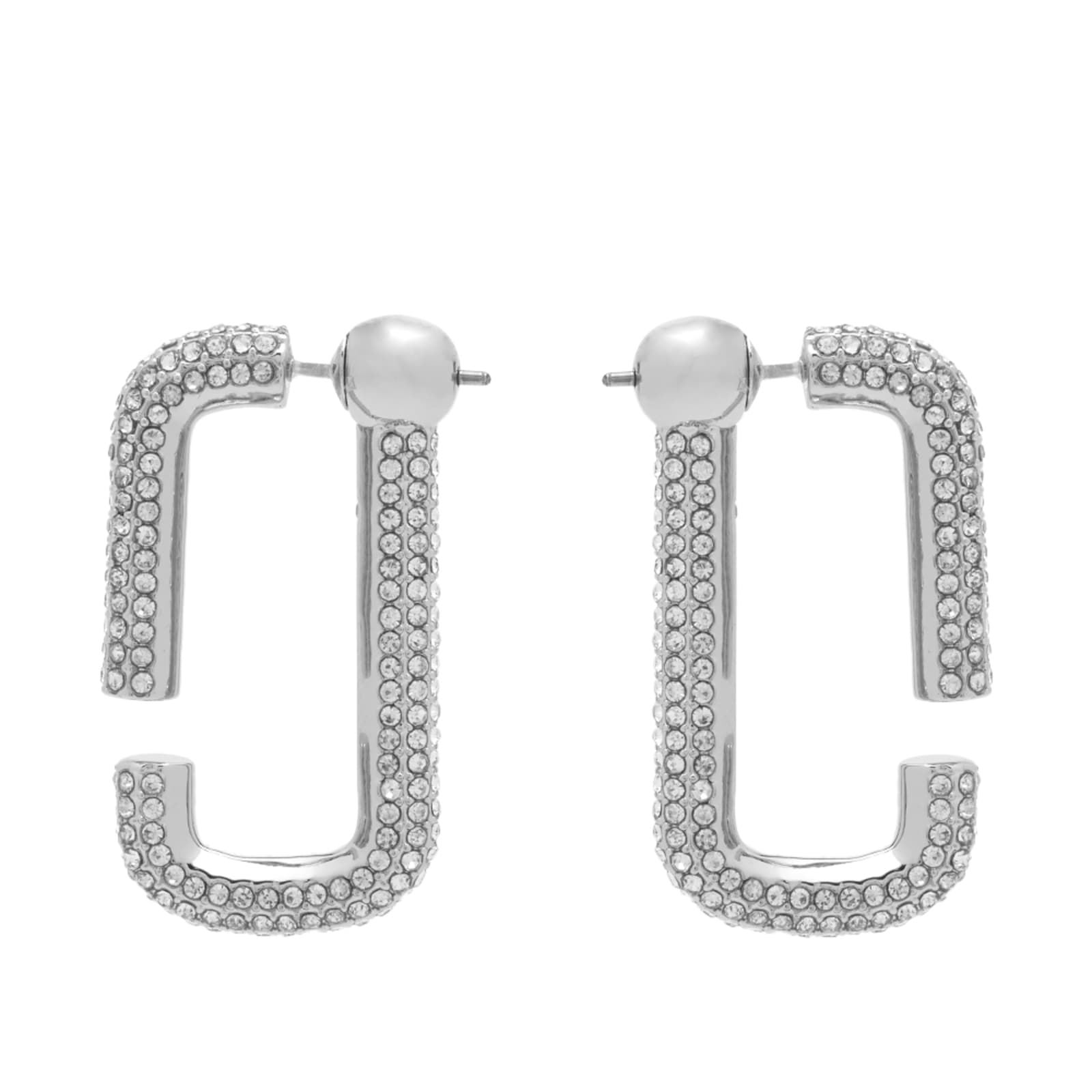 Monaco Pave Hoops 23 Mm Steel main image 1