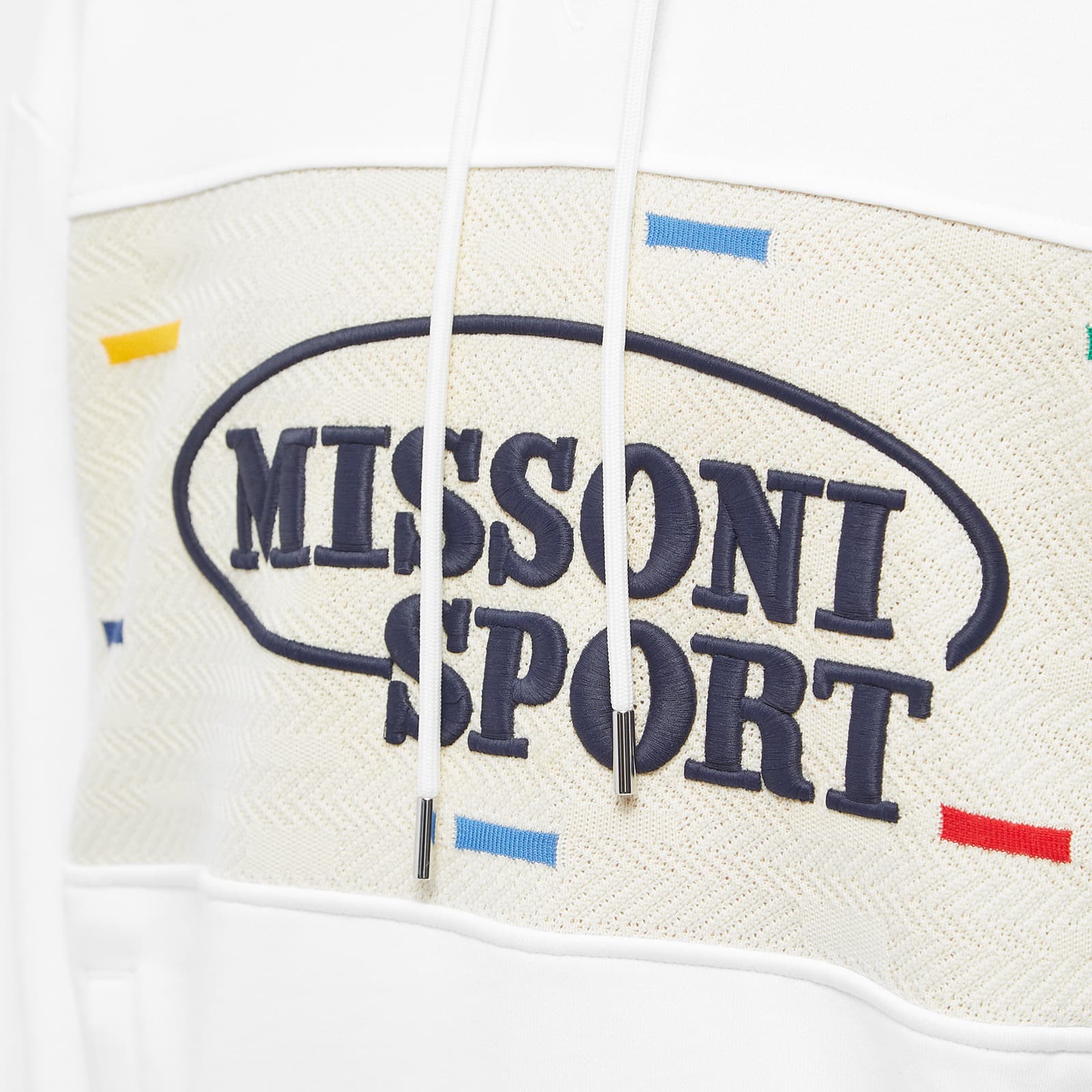 Missoni Sport Logo Popover Hoodie White & Heritage END. (US)