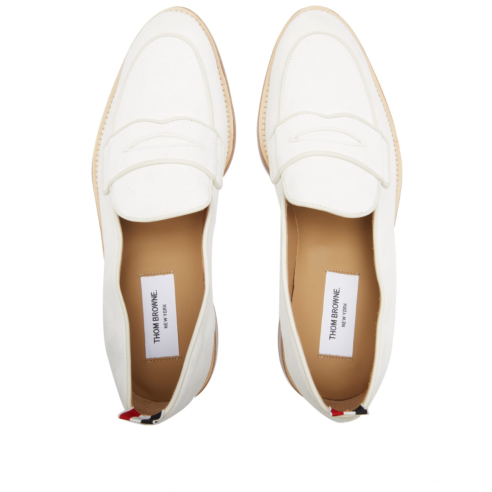 Thom Browne Varsity Penny Loafer Off White END. (Global)