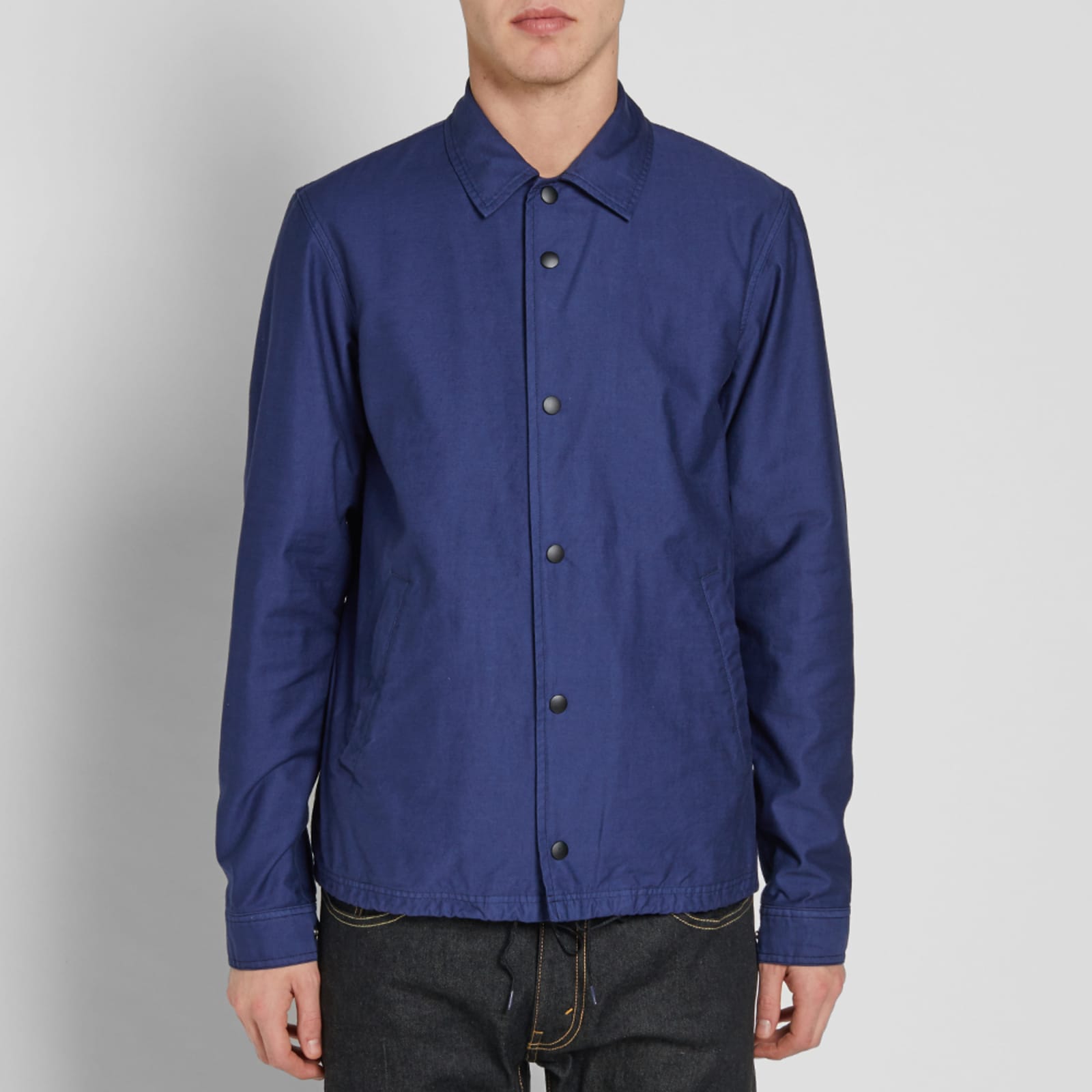 Ganryu Washed Moleskin Coach Jacket Navy END.