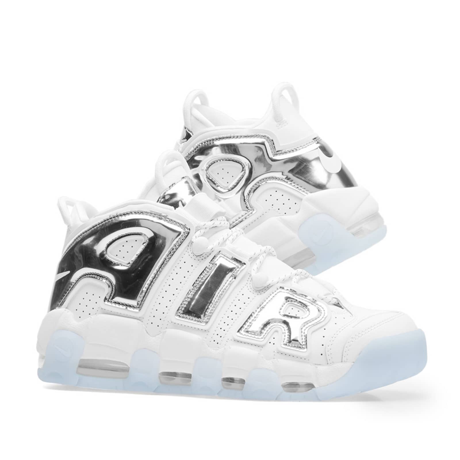 Nike Air More Uptempo W - White, Chrome & Blue Tint