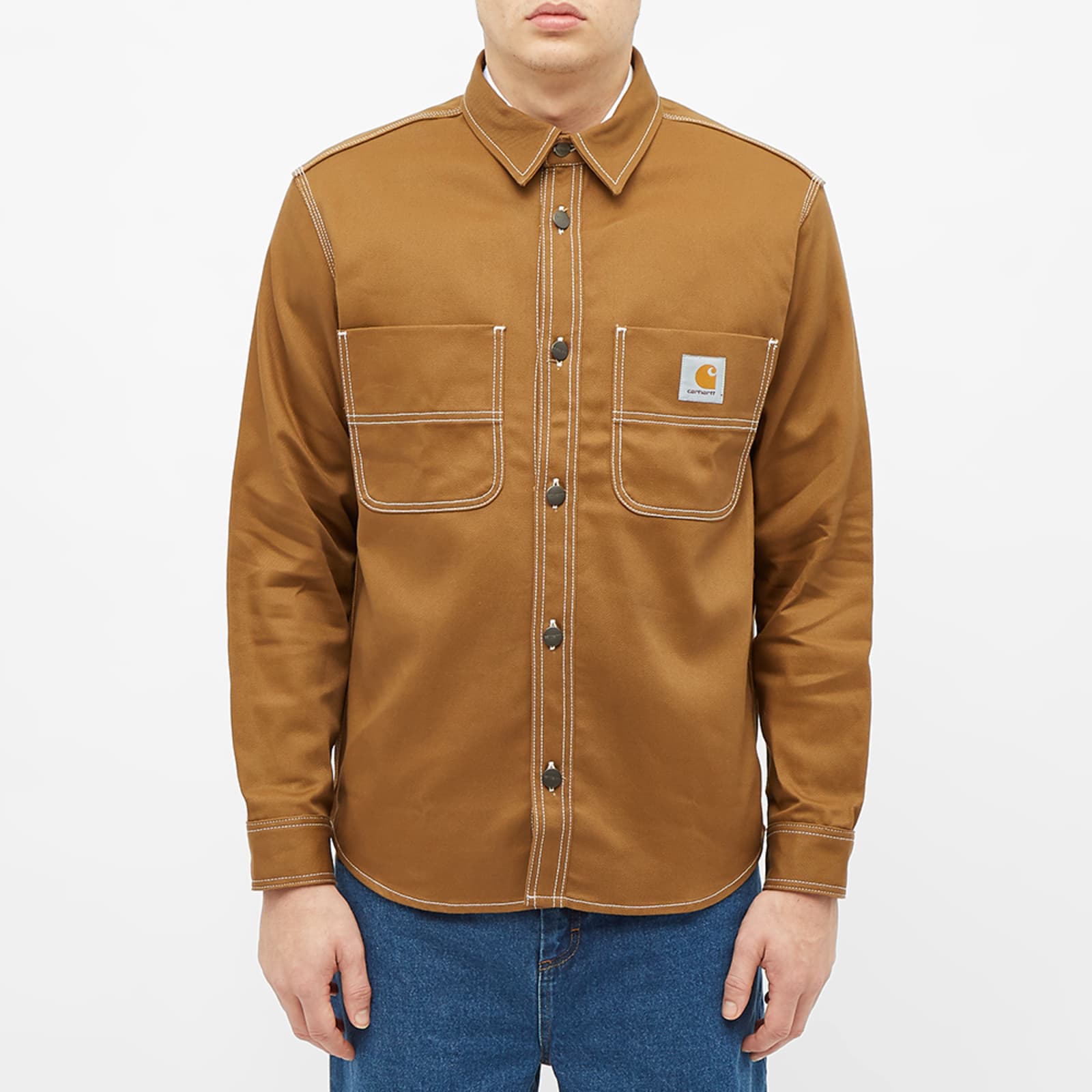 Carhartt WIP Chalk Shirt Jacket Hamilton Brown END.