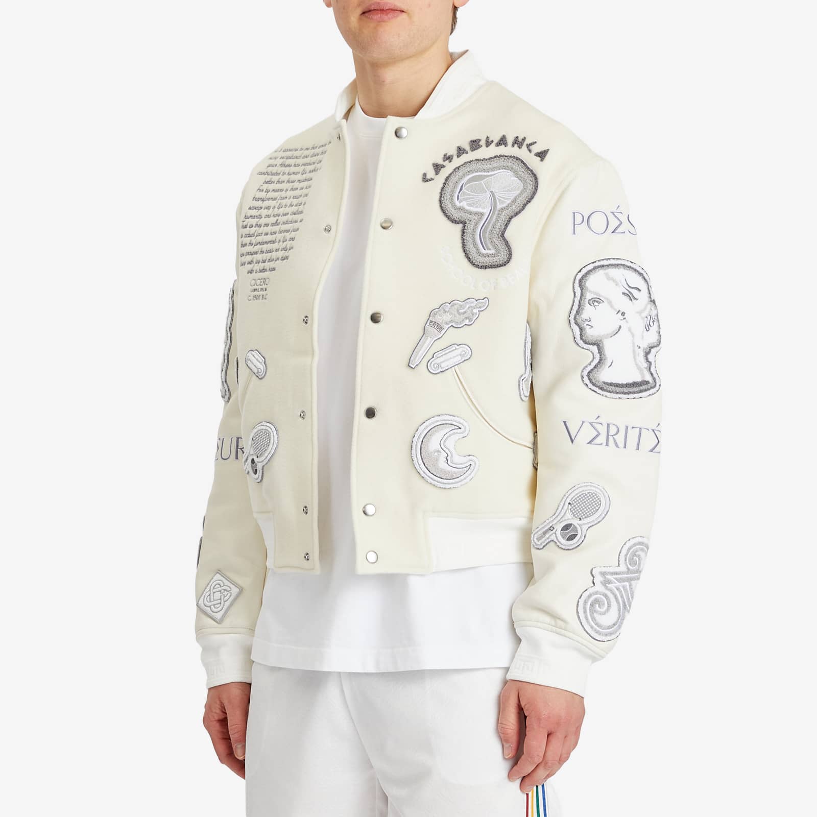 Casablanca Chenille Embroidered Varsity Jacket