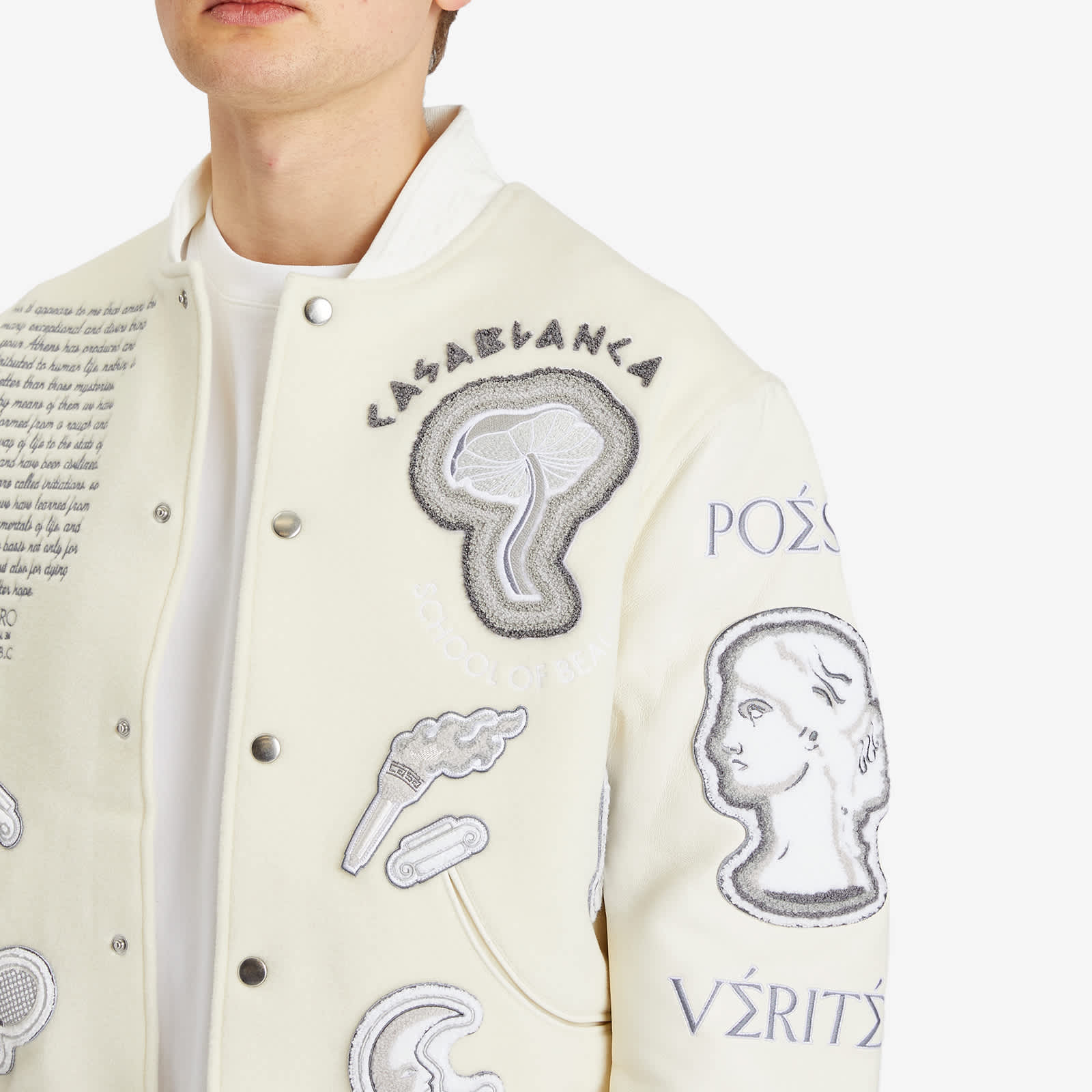 Casablanca Chenille Embroidered Varsity Jacket
