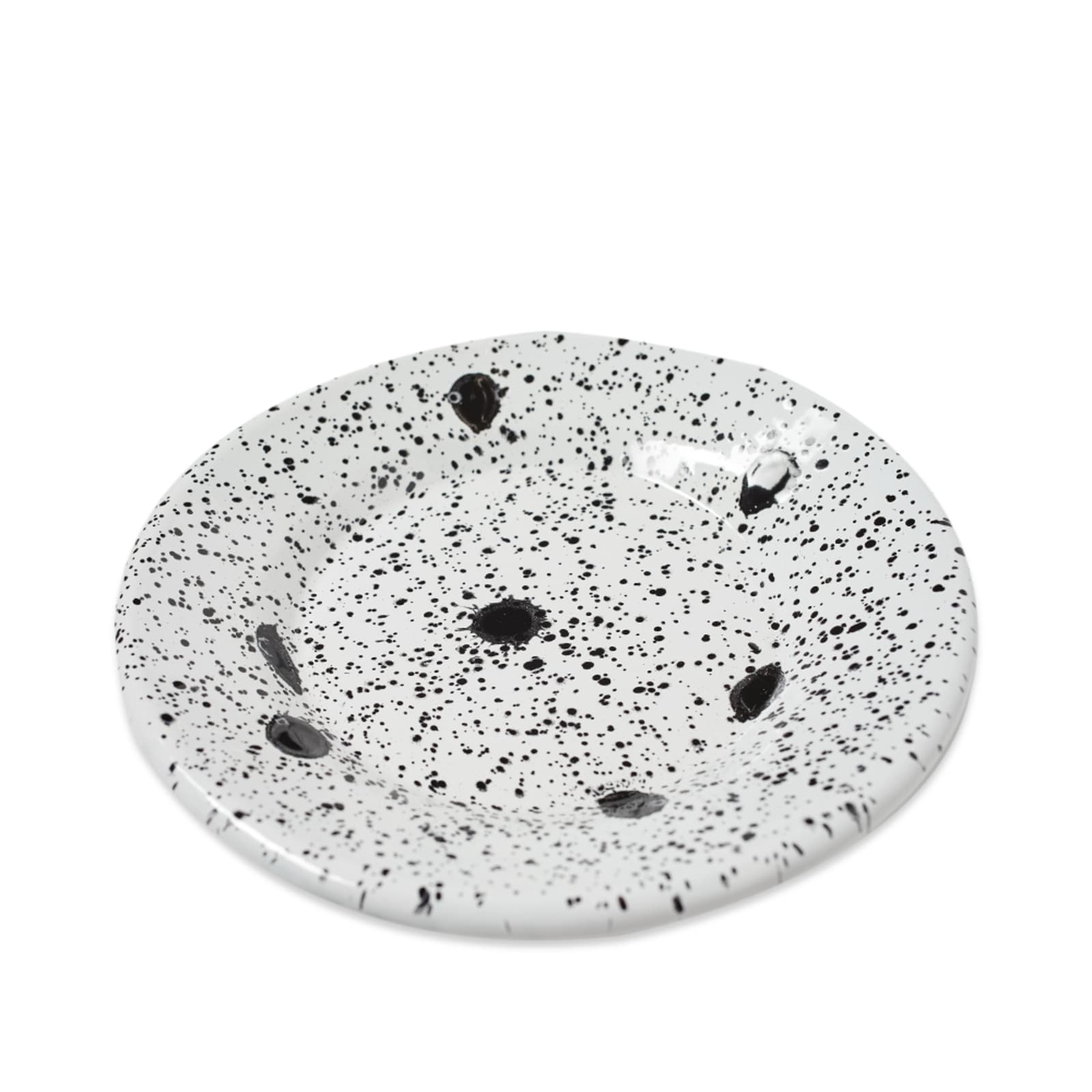 BORNN Enamelware Mediterranean Small Plate Black & White END.