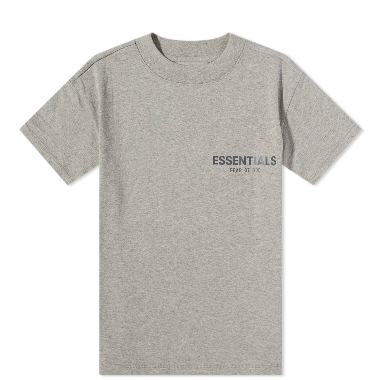Fear of God ESSENTIALS Summer Kids Core TShirt Dark Heather Oatmeal END. (Europe)