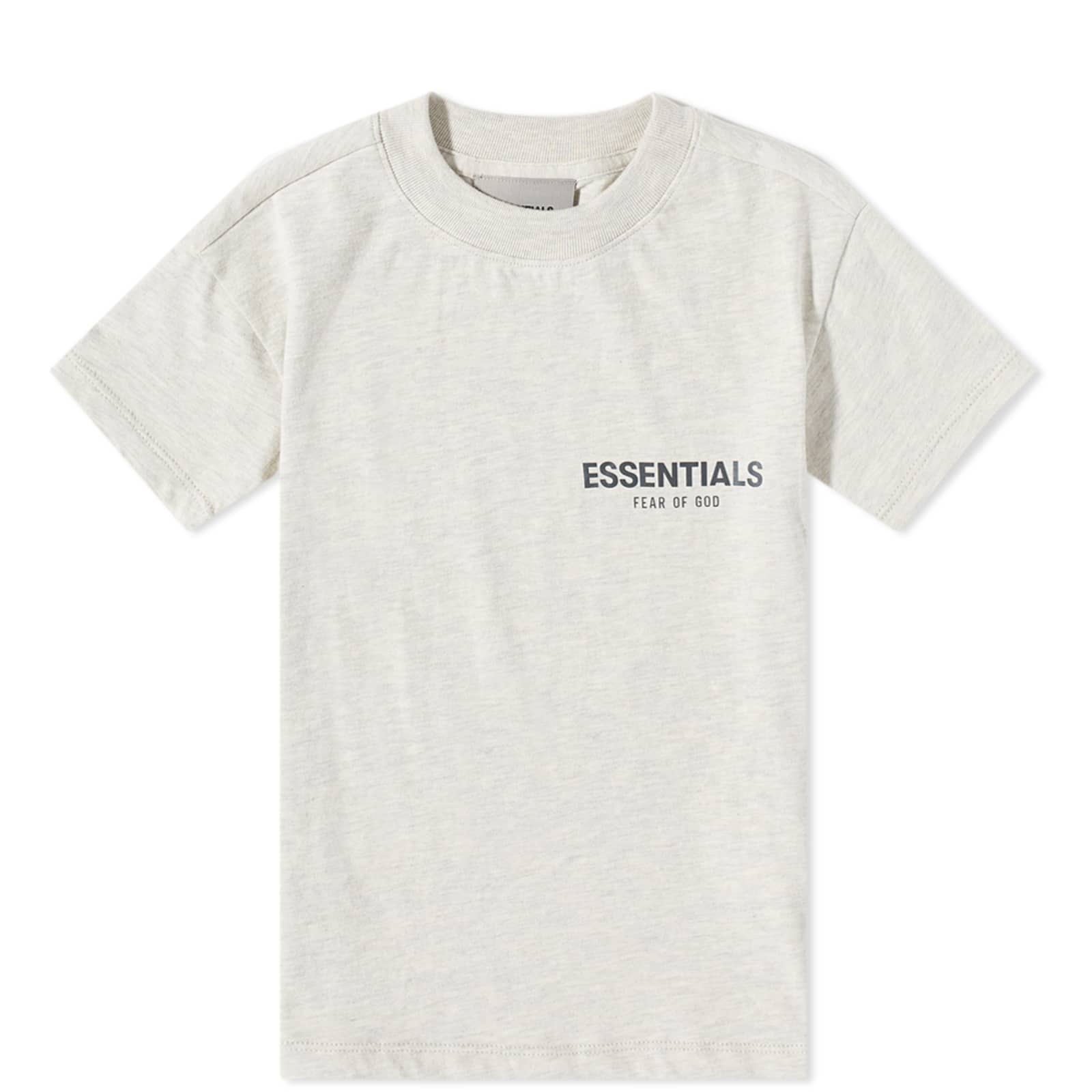 Fear of God ESSENTIALS Summer Kids Core TShirt Light Heather Oatmeal
