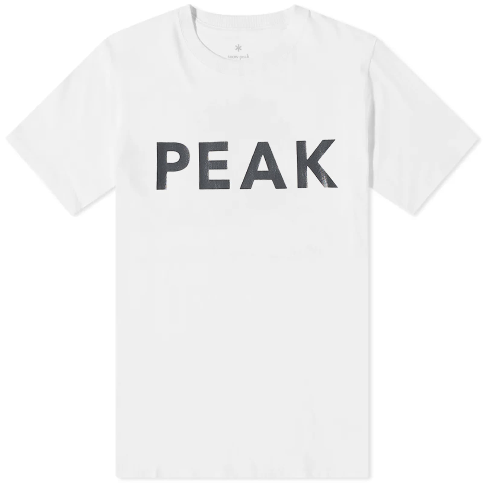 Snow Peak Reflective Print T-Shirt - White