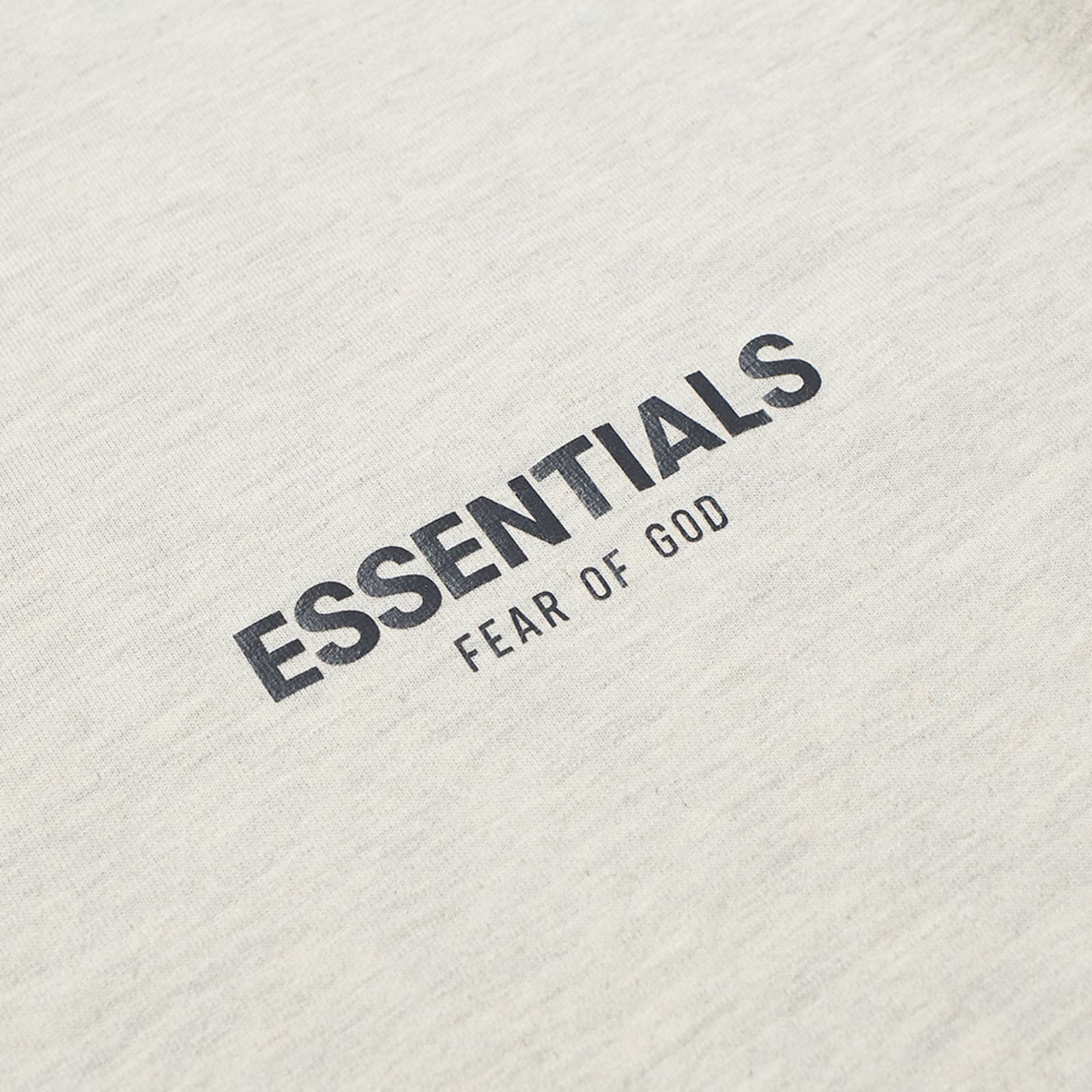 Fear of God ESSENTIALS Summer Core TShirt Light Heather Oatmeal END