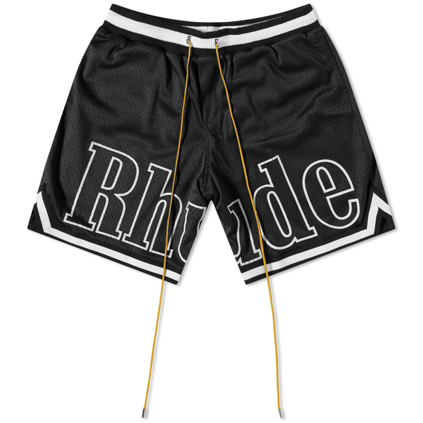 Rhude Court Logo Shorts Black END (US)