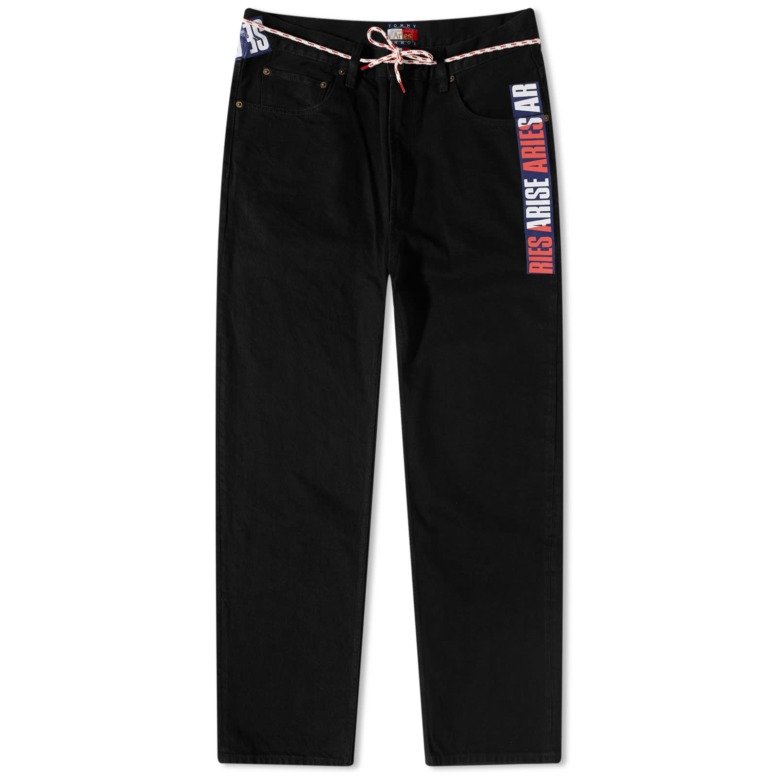 Tommy Jeans x Aries Taped Denim Pant Washed Black END. (CA)