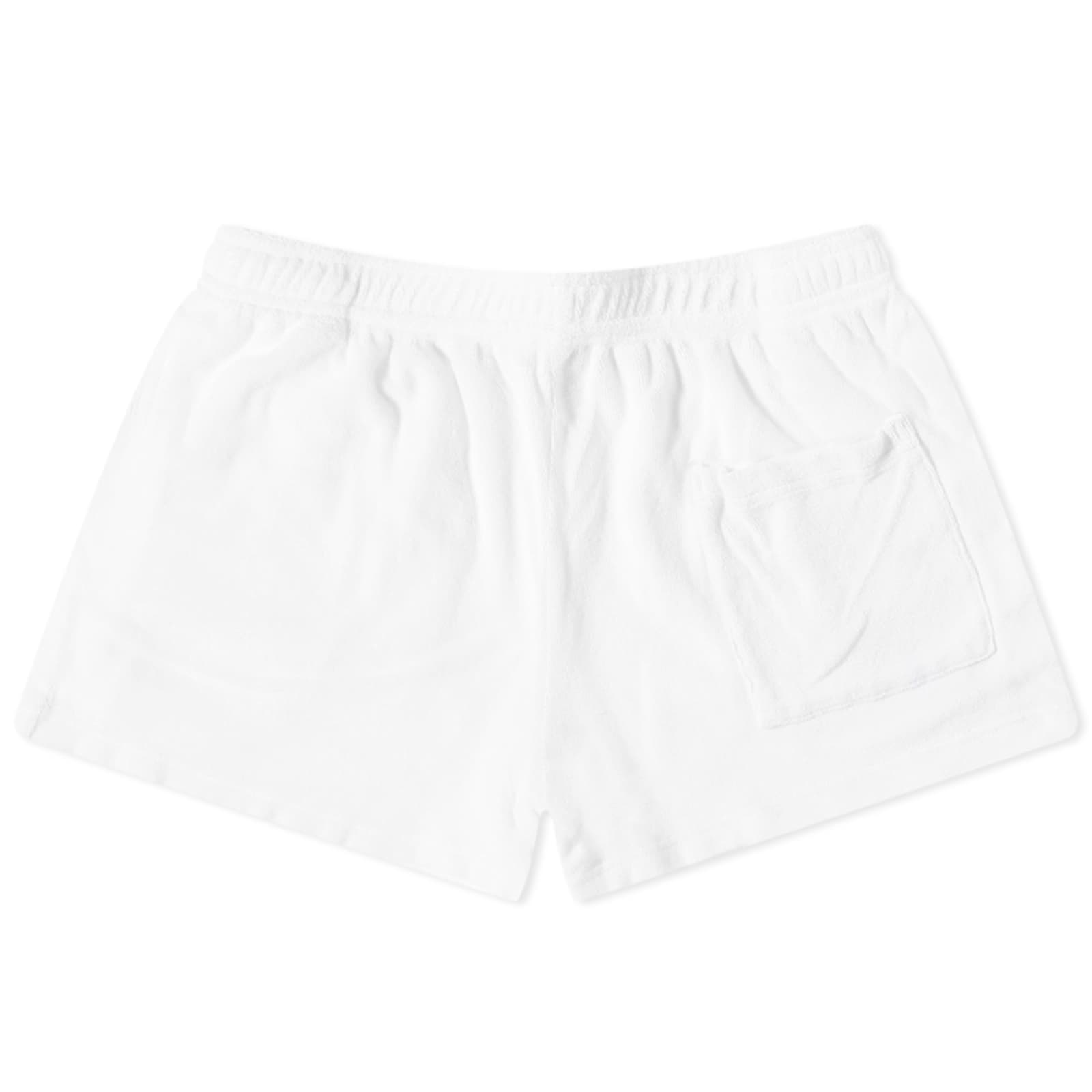 Sporty & Rich SRC Terry Shorts White & Kelly Green END. (GB)