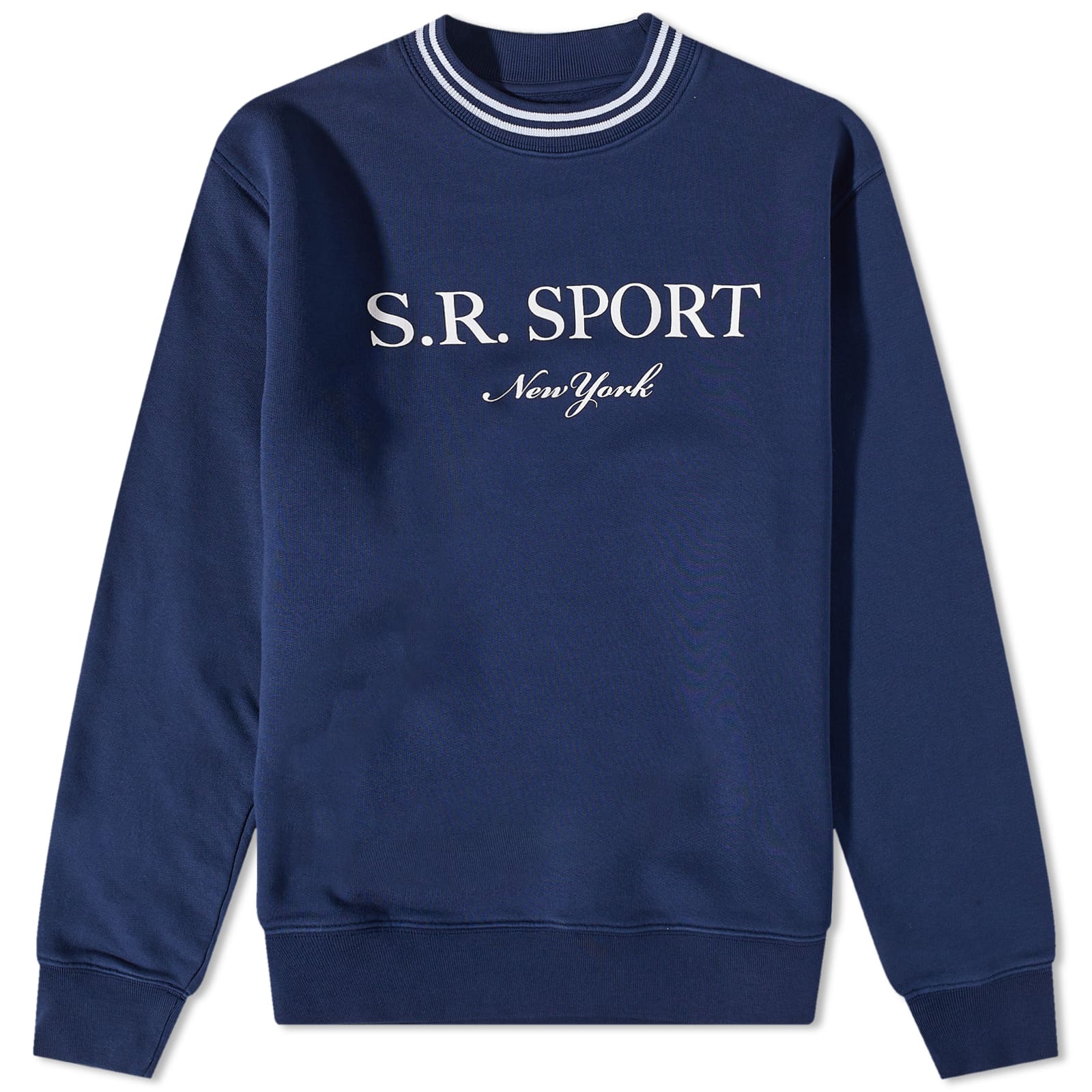 Sporty & Rich SR Sport Crew Sweat Navy & White END. (AU)