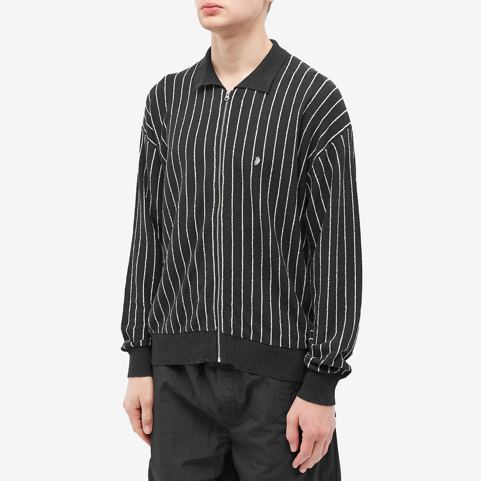 Stussy Light Weight LS Zip Polo
