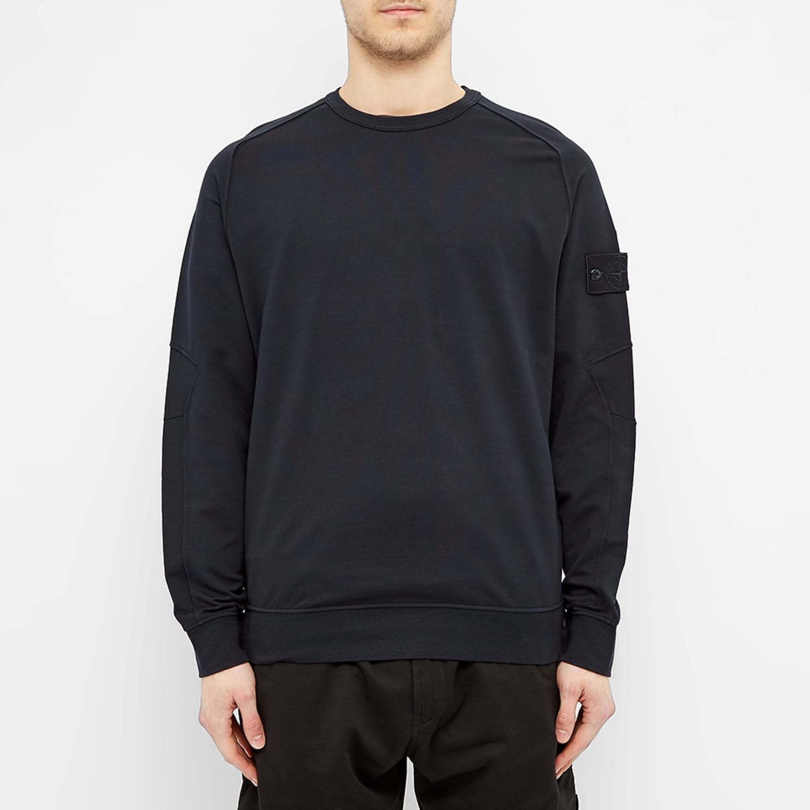 Stone Island Ghost Piece Crew Sweat - Navy 