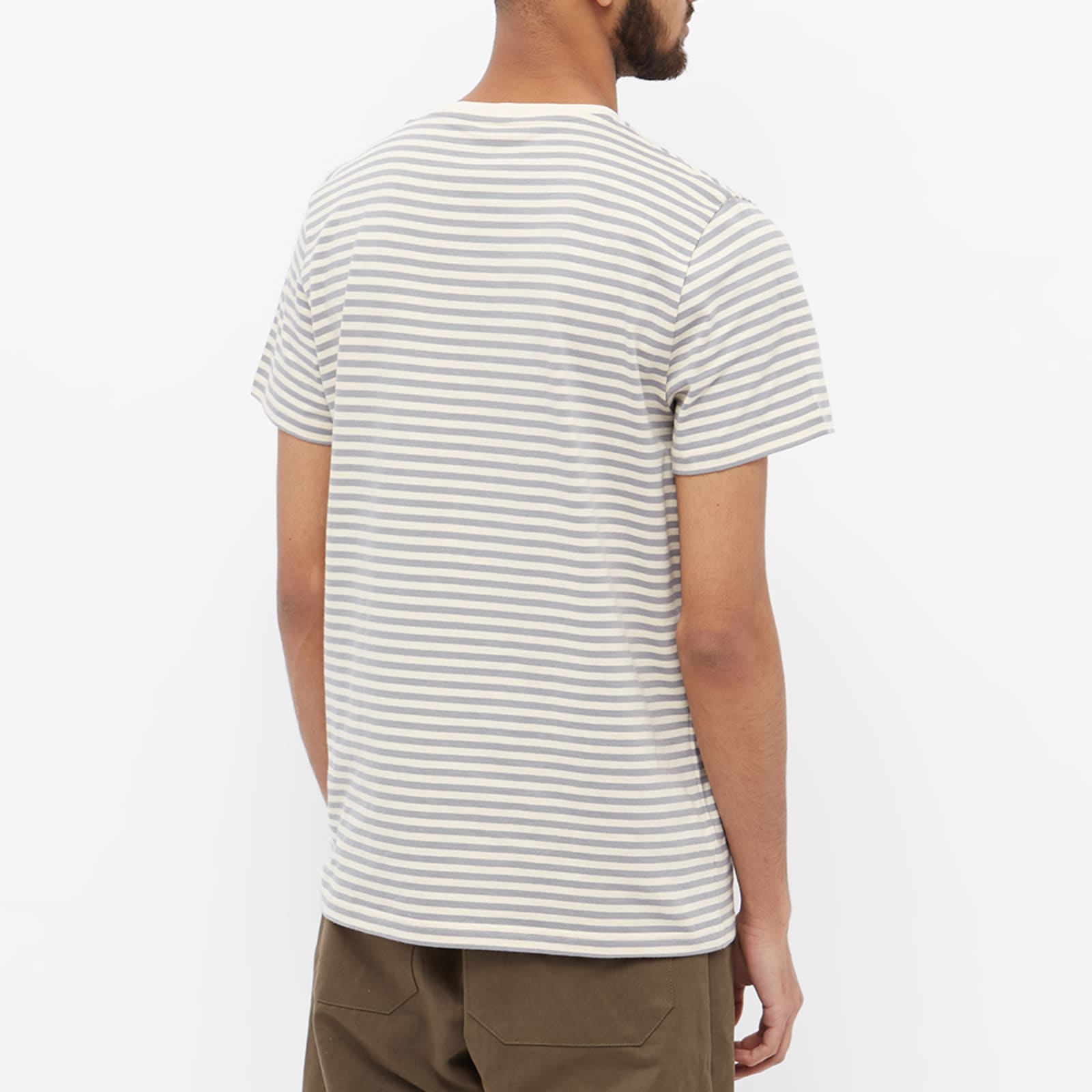 Organic Basics Organic Cotton TShirt GryStrp END.