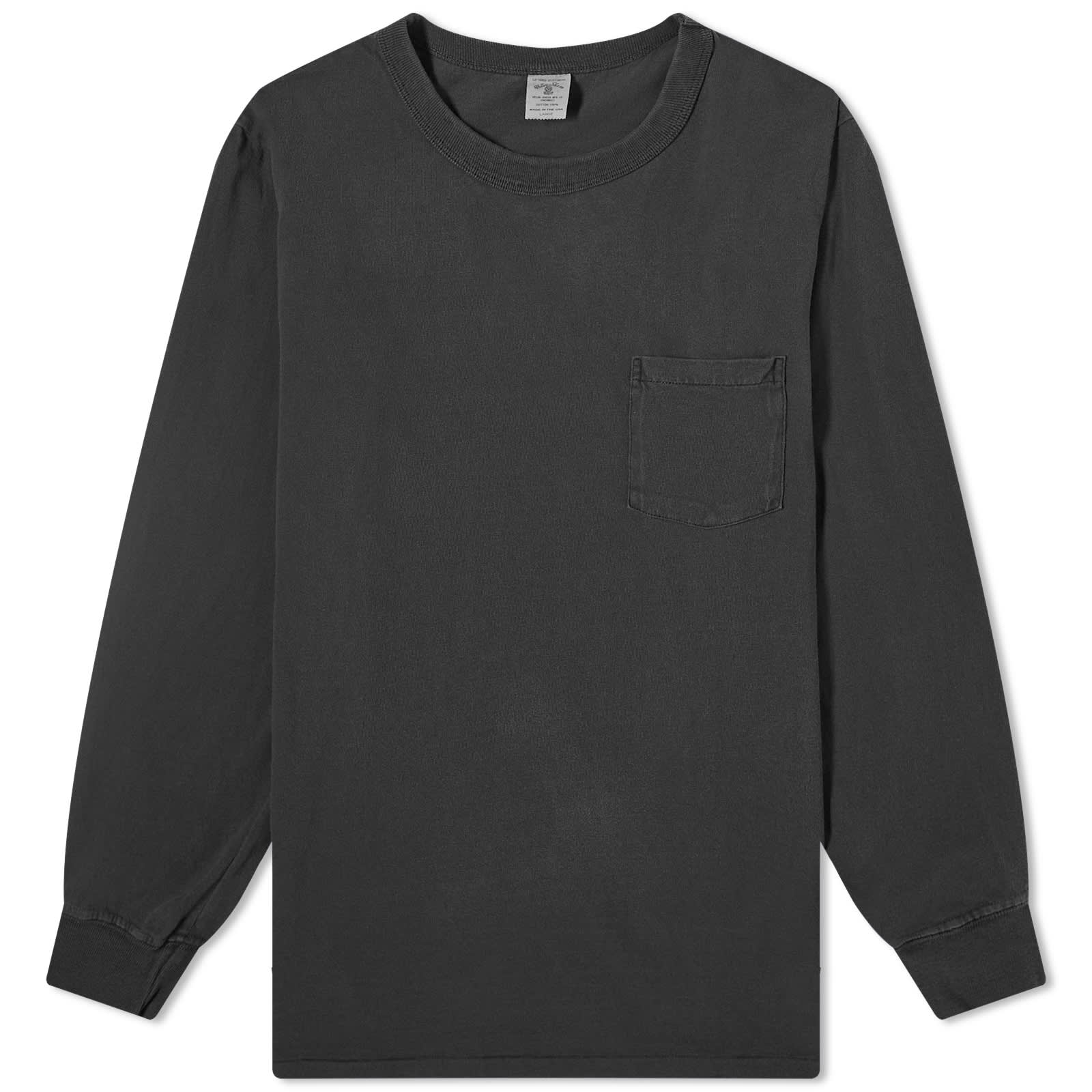 Velva Sheen Long Sleeve Heavyweight Pocket TShirt Black END. (AU)