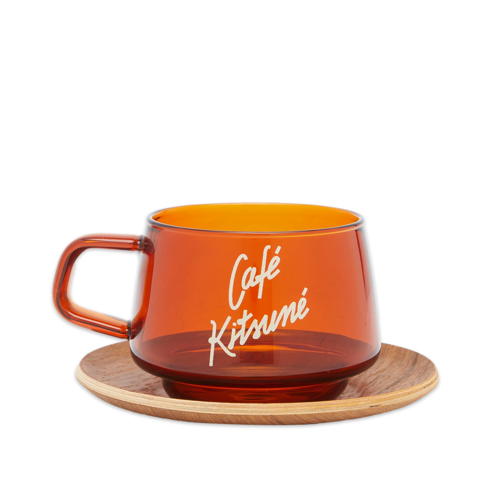 Cafe Kitsune X Kinto Cup & Saucer Bronze Brown END.