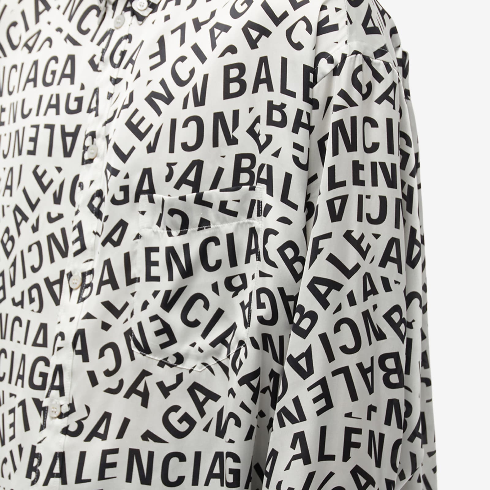 balenciaga all over print t shirt