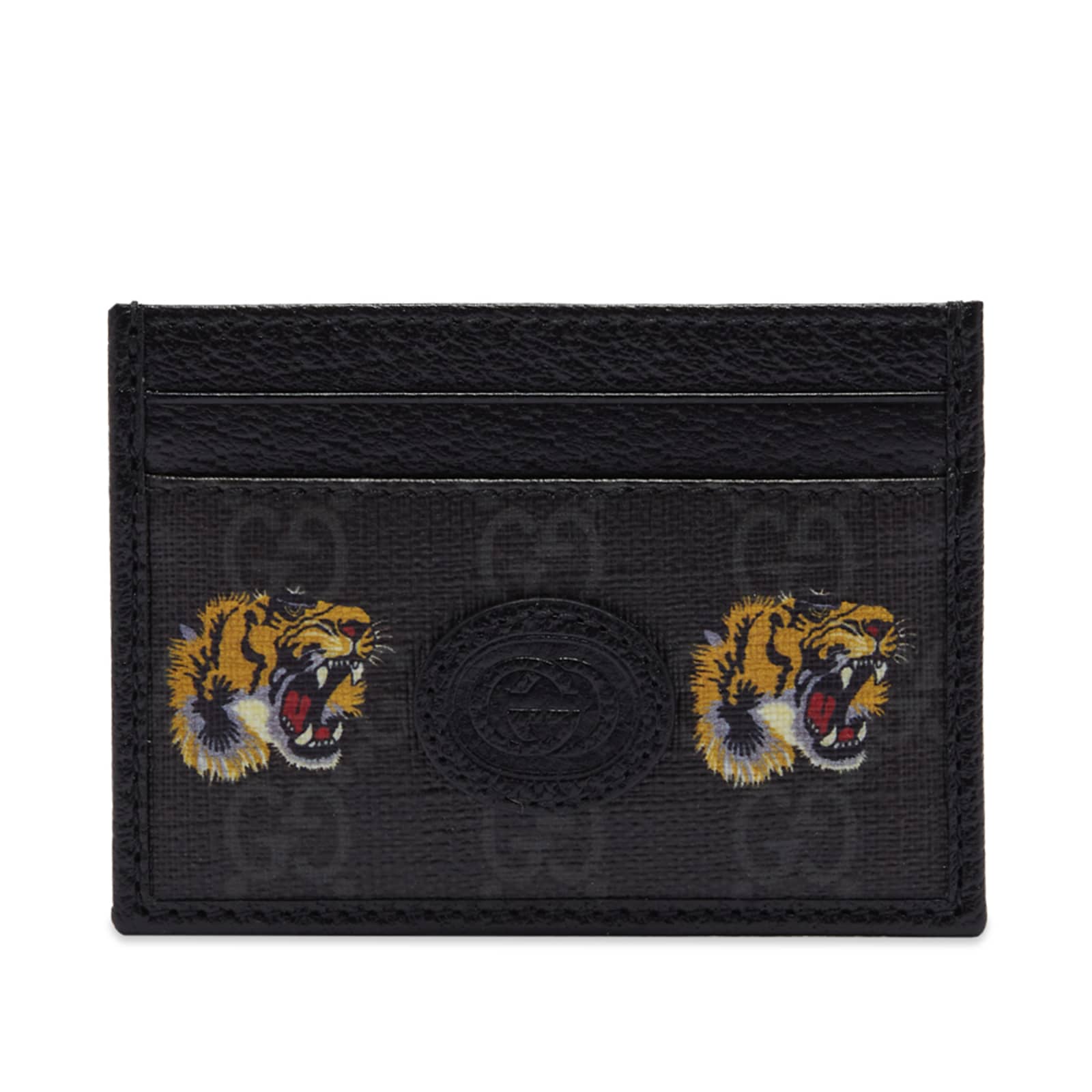 Gucci GG Tiger Card Holder Black END. (UK)