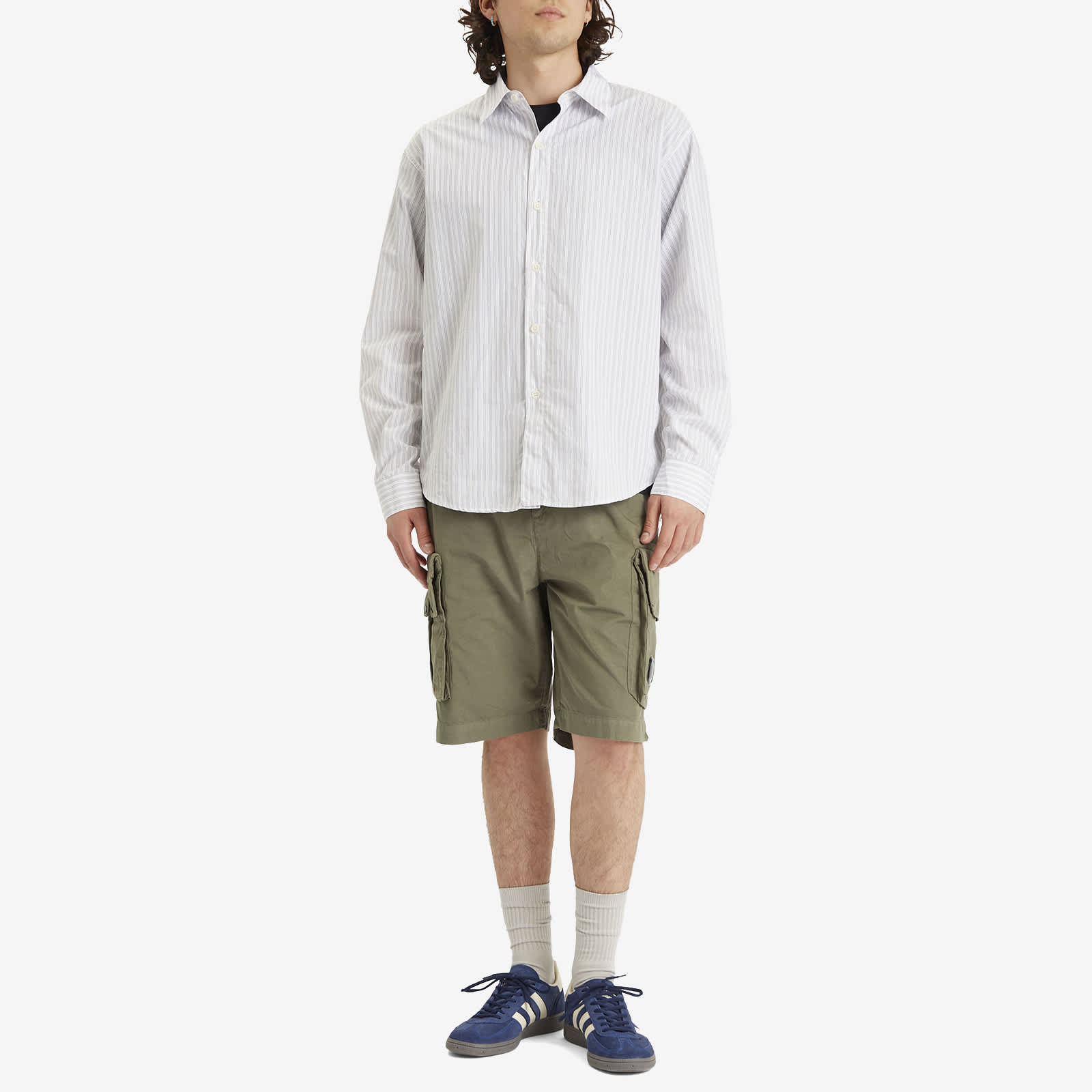 C.P. Company Multi Pocket Cargo Shorts - Thyme