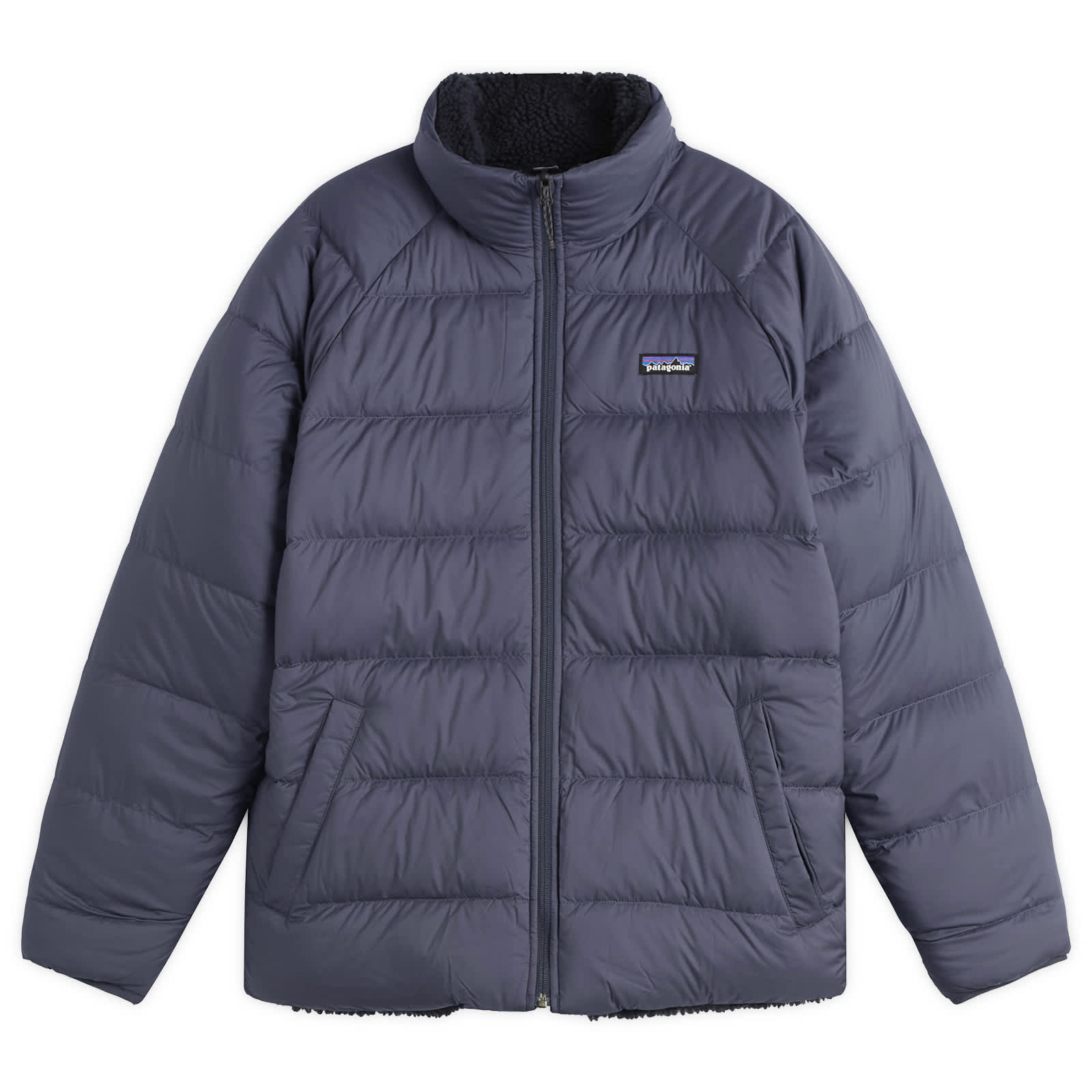Patagonia Reversible Silent Down Jacket - Smolder Blue