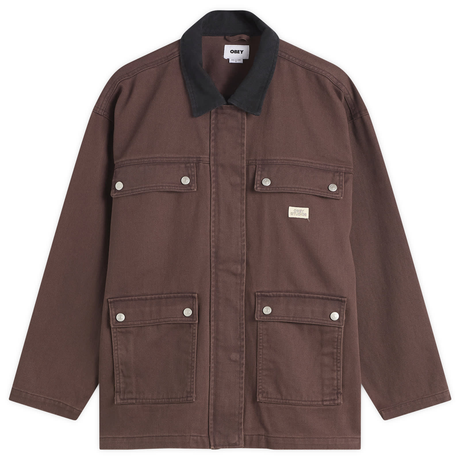 Obey Fritz Jacket - Chocolate Faded Wash
