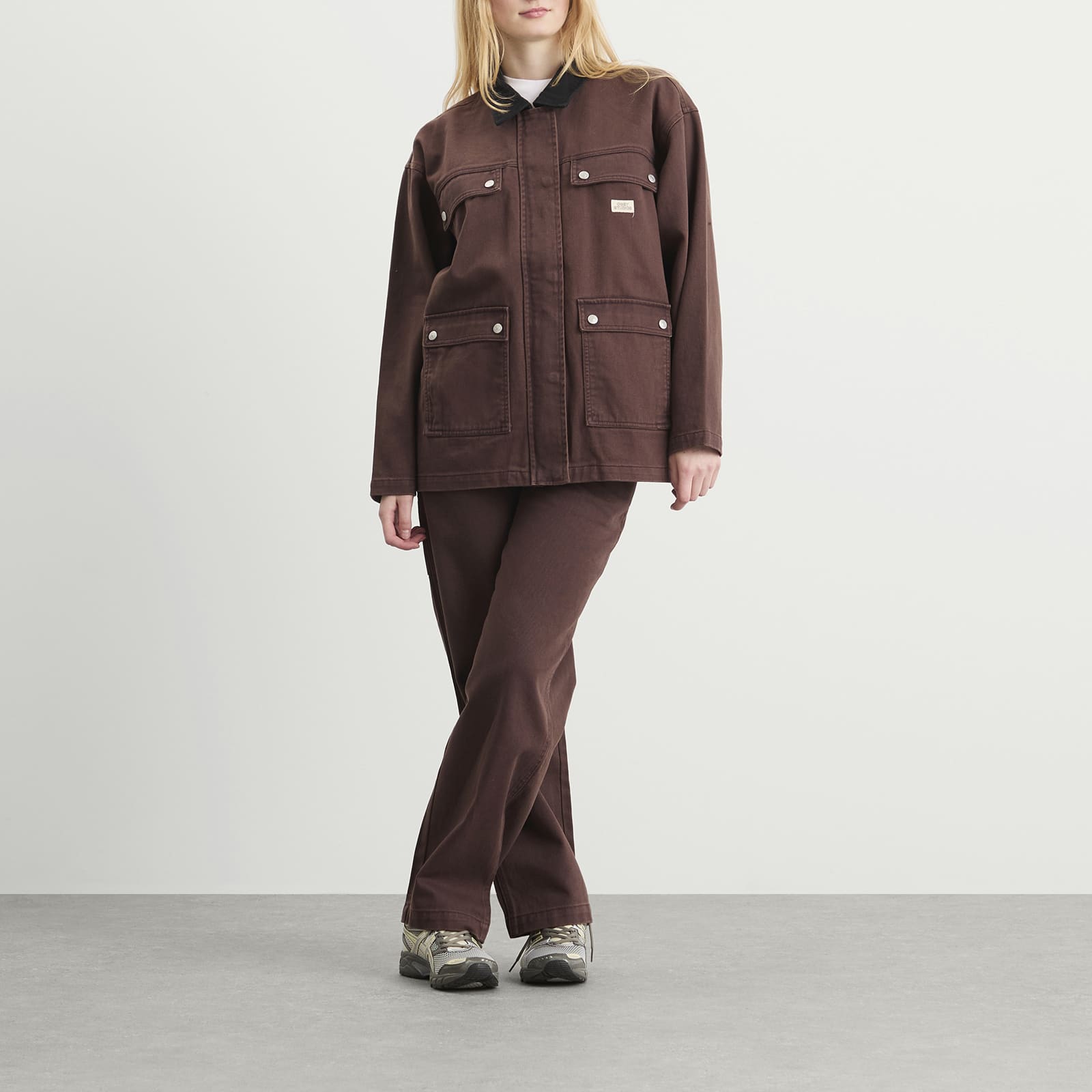 Obey Fritz Jacket - Chocolate Faded Wash