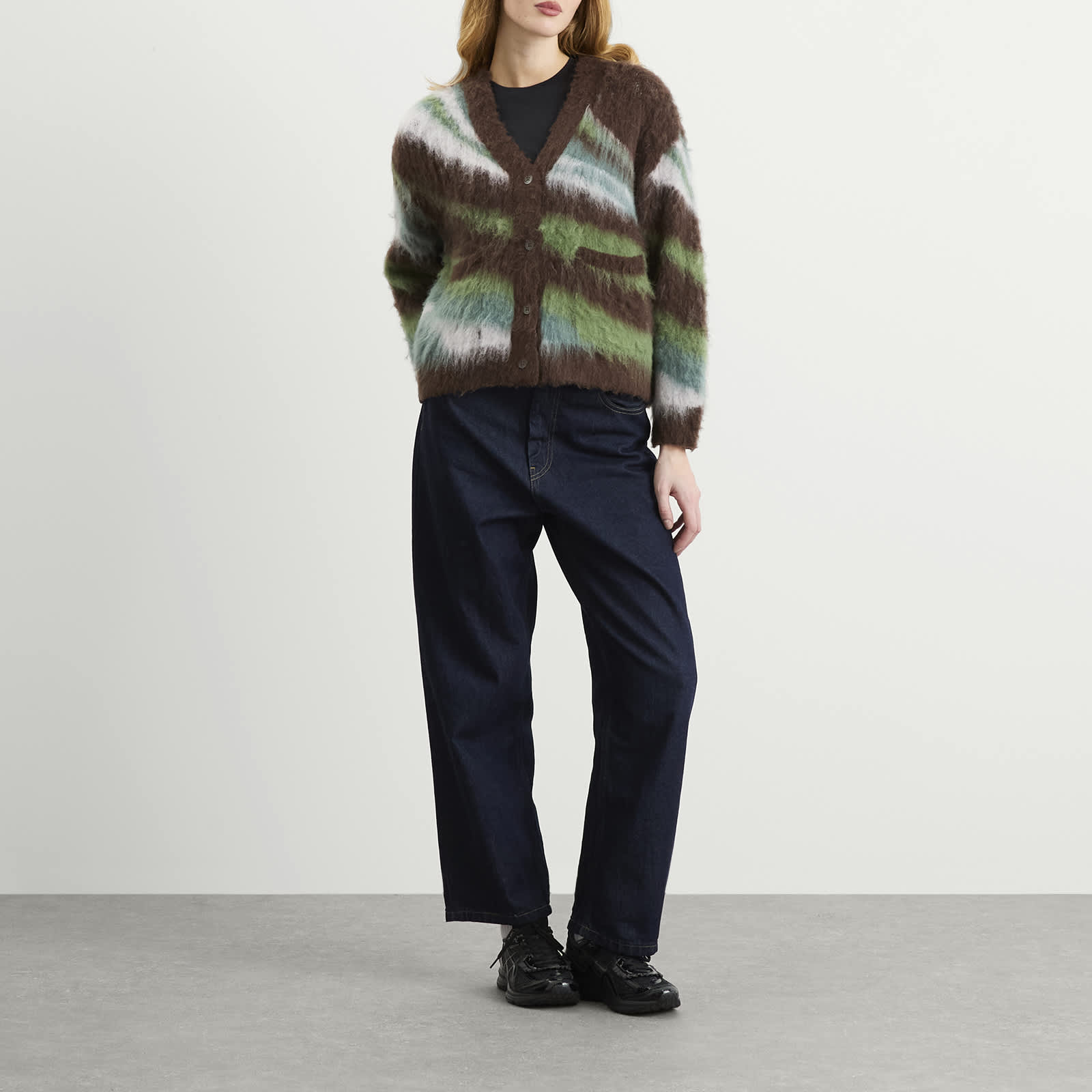 Obey Delirium Cardigan - Brown Multi