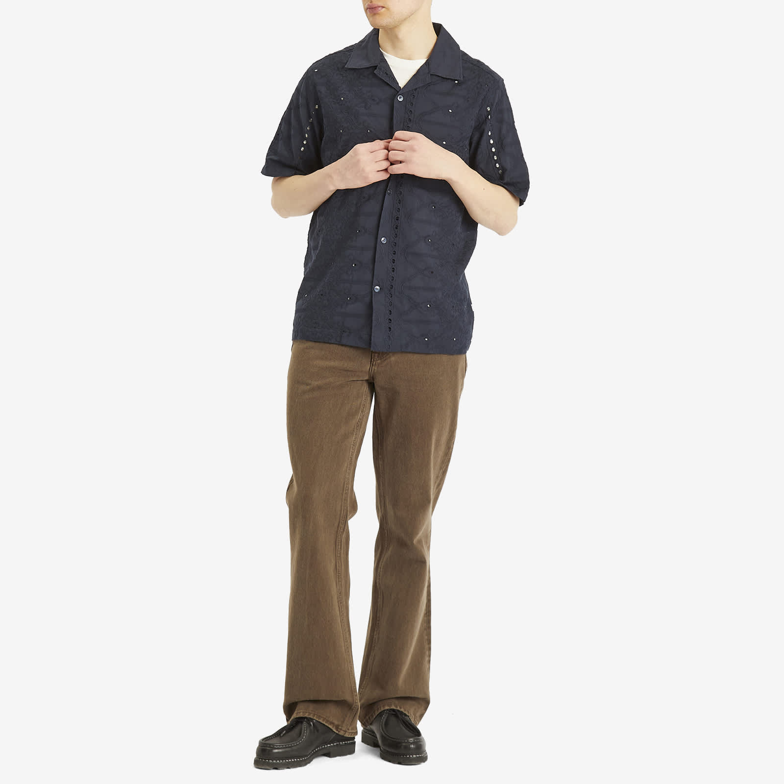 NN07 Julio Broiderie Anglais Vacation Shirt