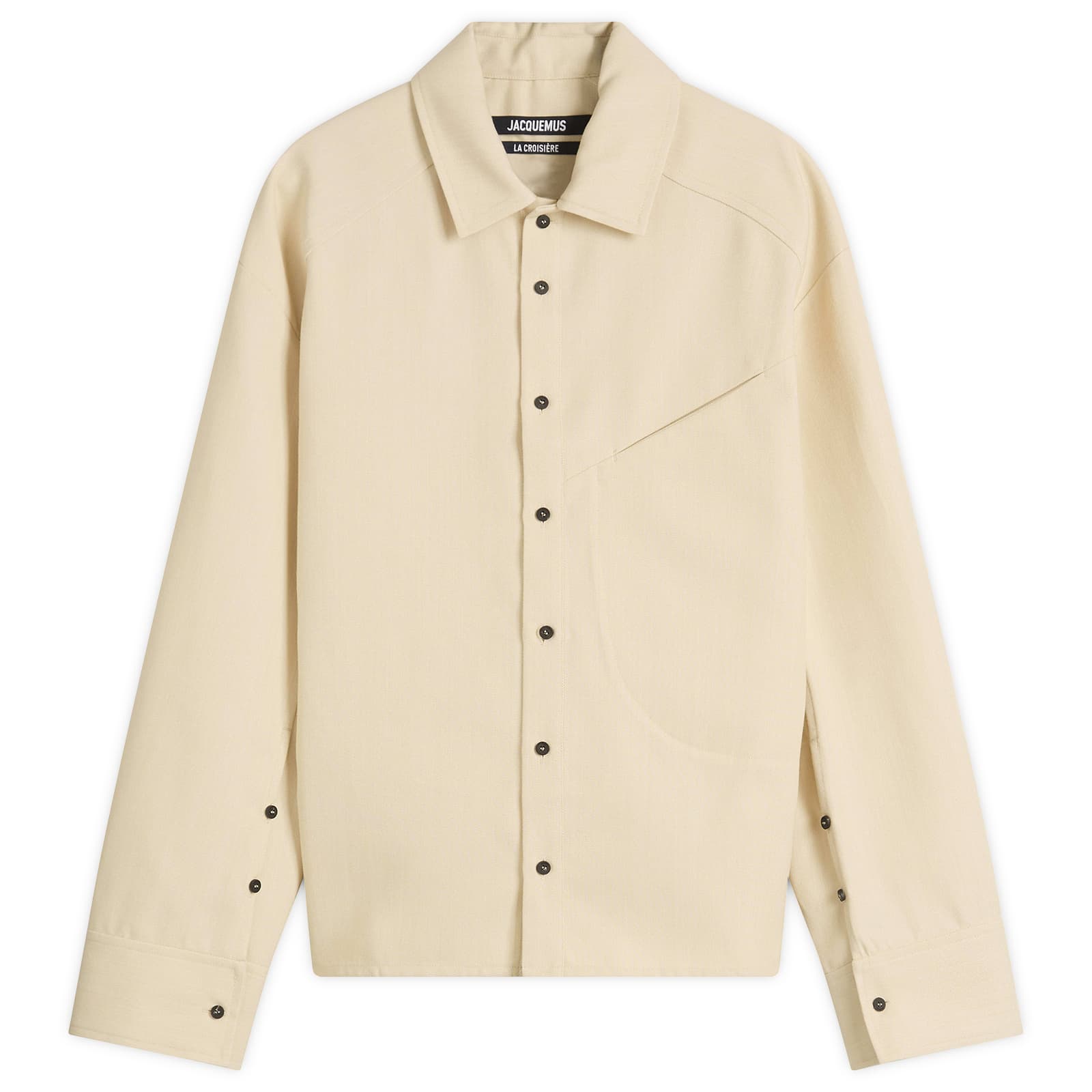 Jacquemus Boxy Long Sleeve Shirt - Light Beige