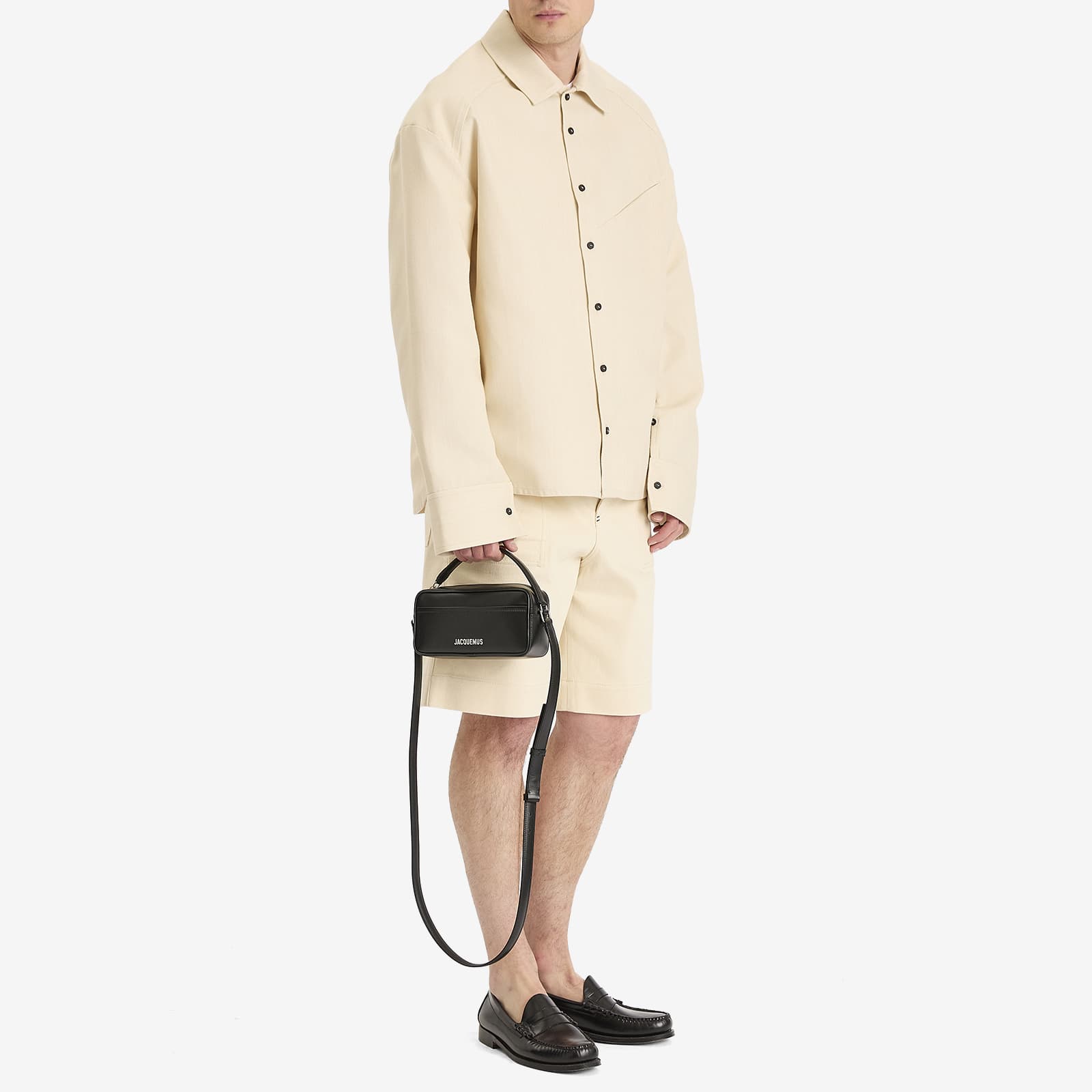 Jacquemus Boxy Long Sleeve Shirt - Light Beige