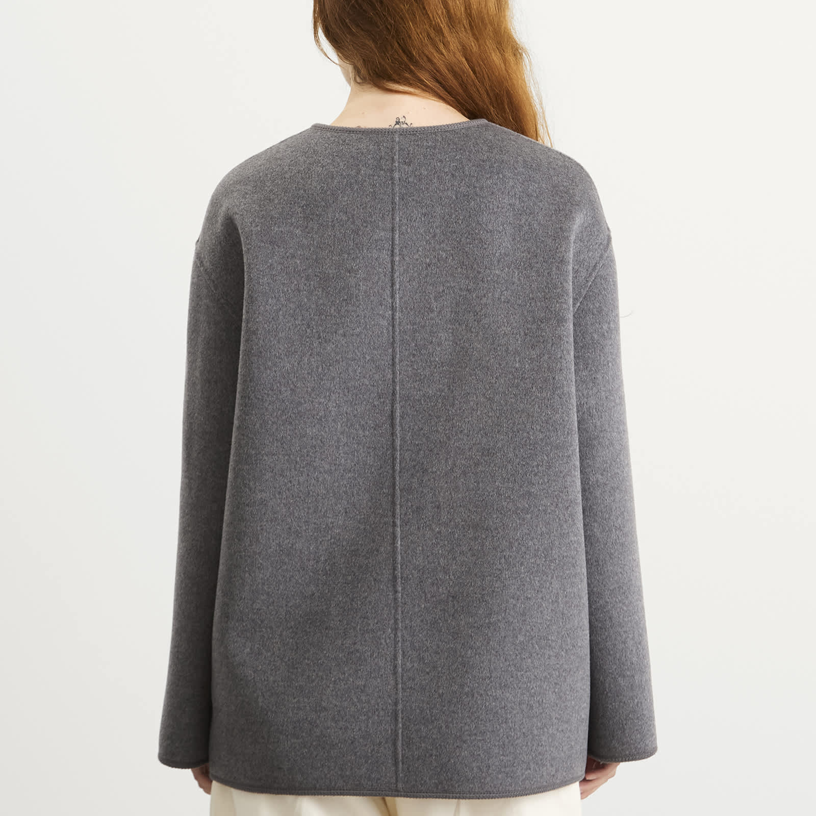 Róhe Mandarin Closure Double-Faced Jacket